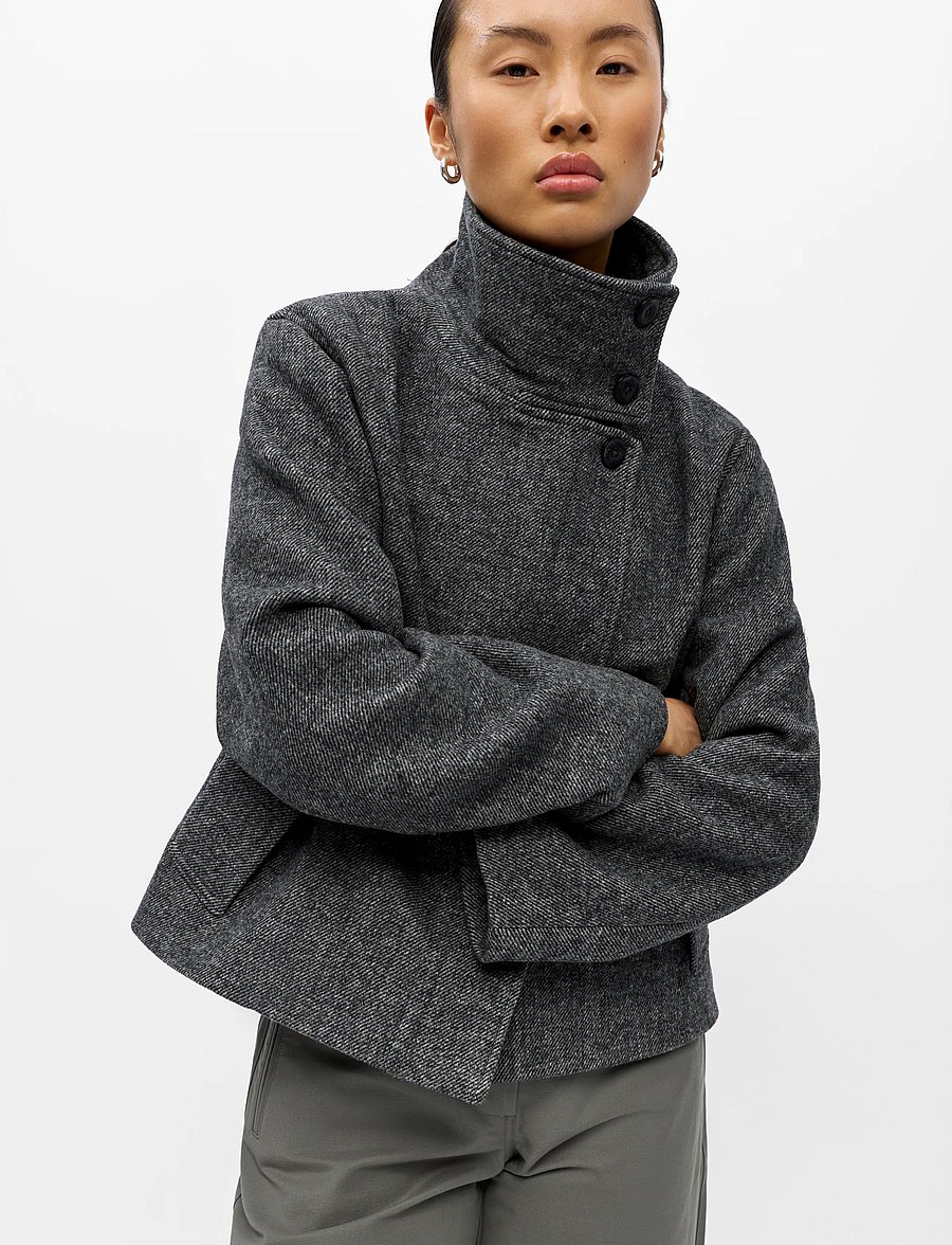 Object - OBJRIKI RE SHORT JACKET NOOS - villased jakid - black - 3