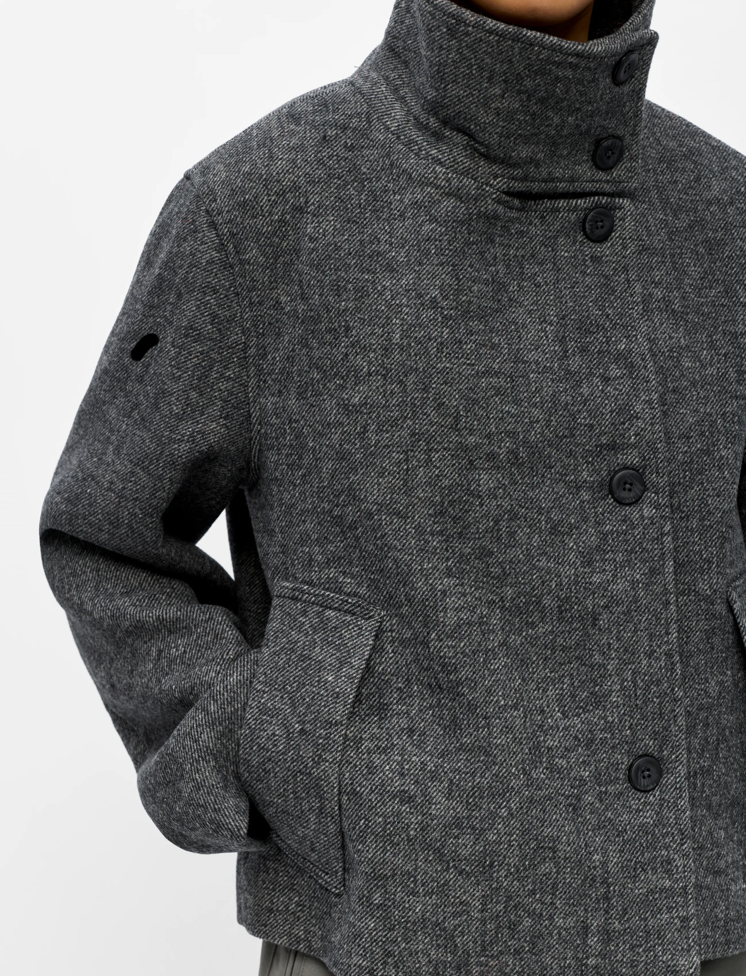 Object - OBJRIKI RE SHORT JACKET NOOS - villased jakid - black - 4
