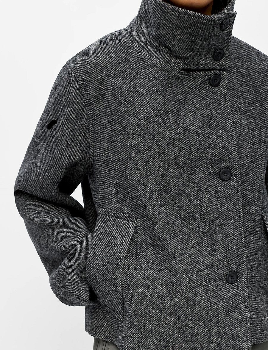 Object - OBJRIKI RE SHORT JACKET NOOS - villased jakid - black - 4