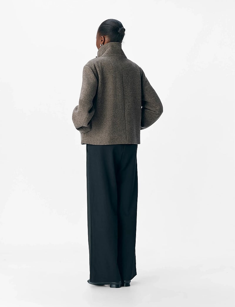 Object - OBJRIKI RE SHORT JACKET NOOS - wolljacken - morel - 2