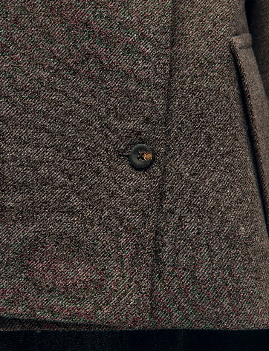 Object - OBJRIKI RE SHORT JACKET NOOS - wolljacken - morel - 5