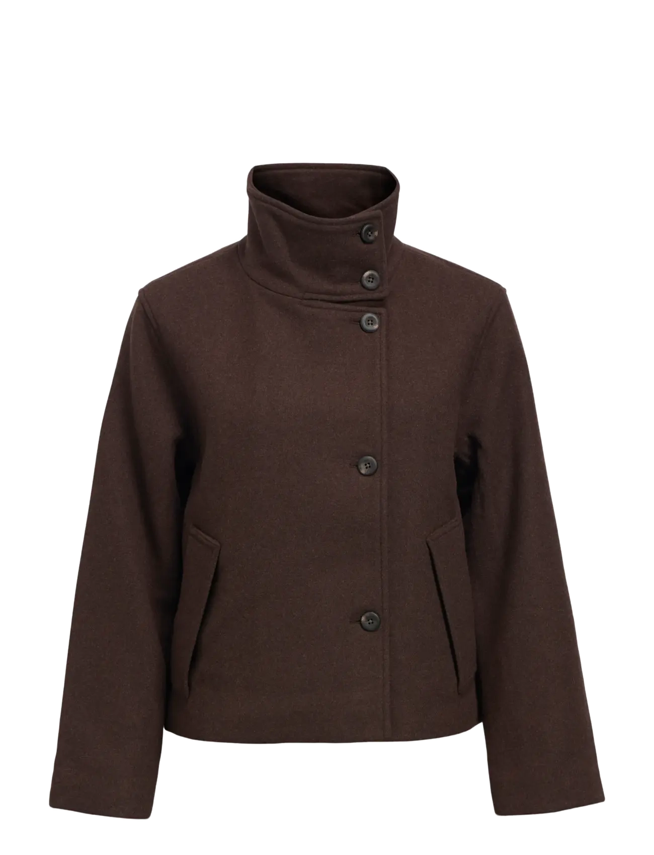 Object - OBJRIKI RE SHORT JACKET NOOS - wolljacken - seal brown - 1