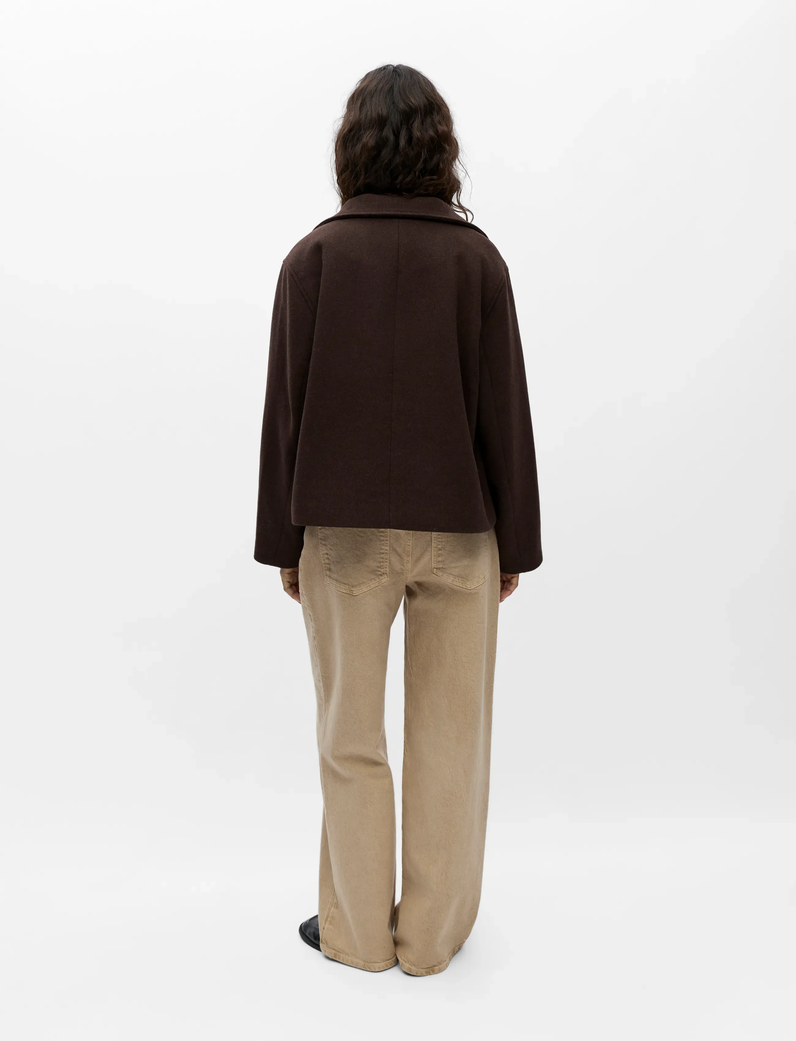 Object - OBJRIKI RE SHORT JACKET NOOS - wolljacken - seal brown - 2