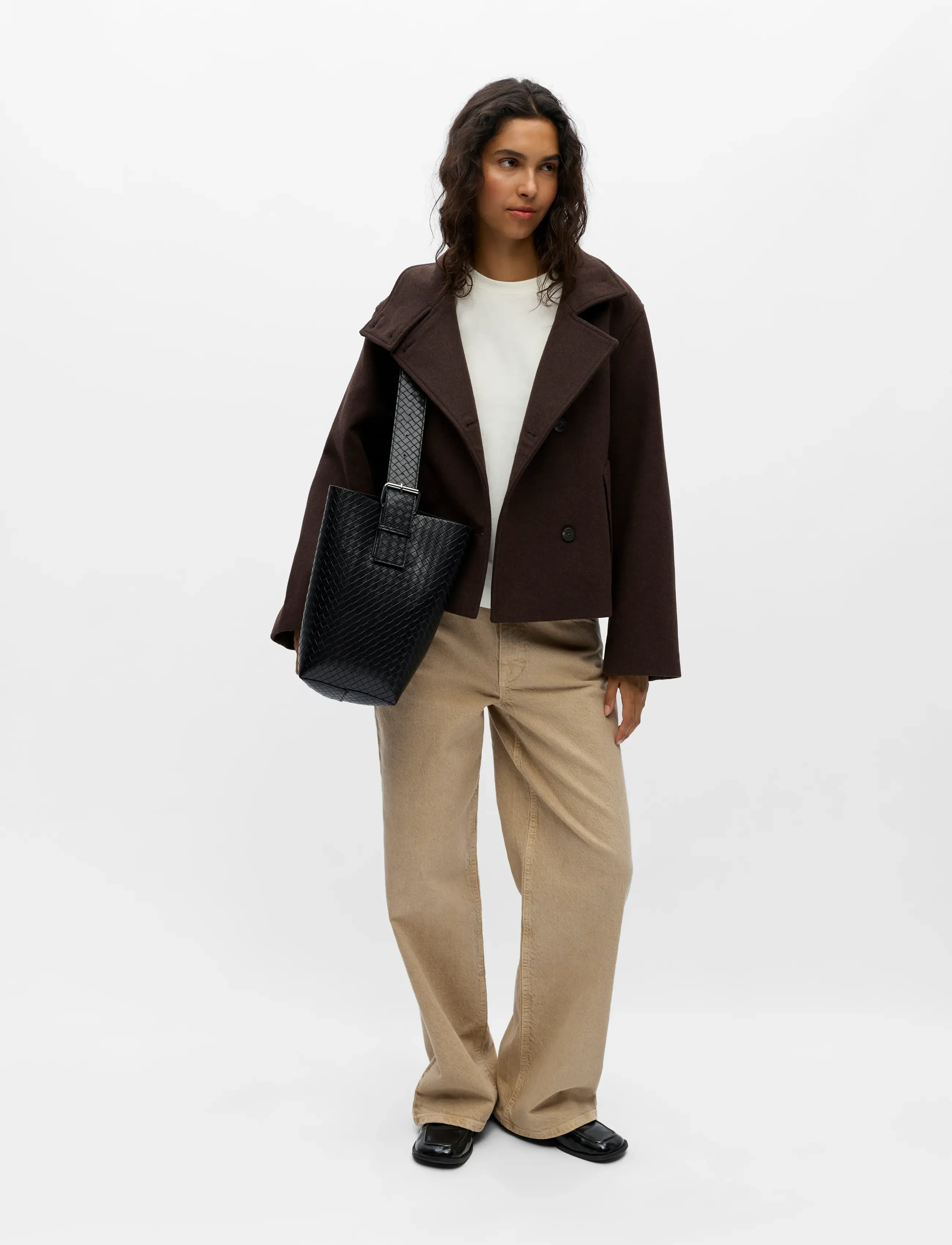 Object - OBJRIKI RE SHORT JACKET NOOS - wolljacken - seal brown - 4