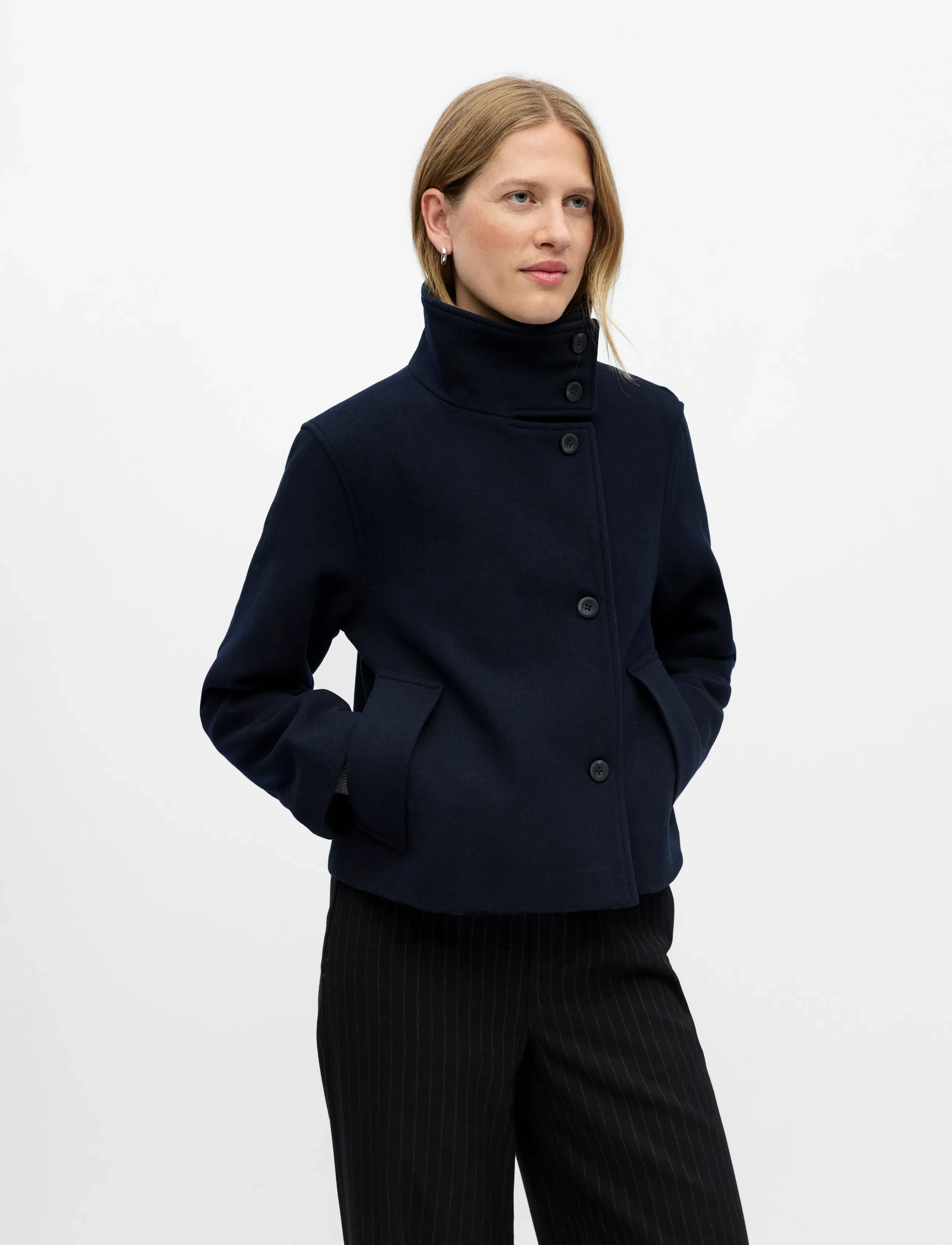 Object - OBJRIKI RE SHORT JACKET NOOS - ulljackor - sky captain - 4