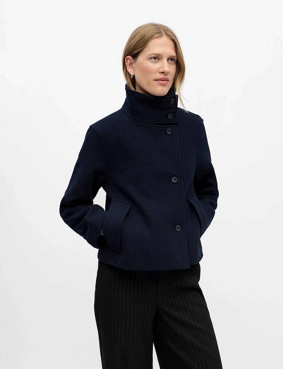 Object - OBJRIKI RE SHORT JACKET NOOS - ulljackor - sky captain - 4