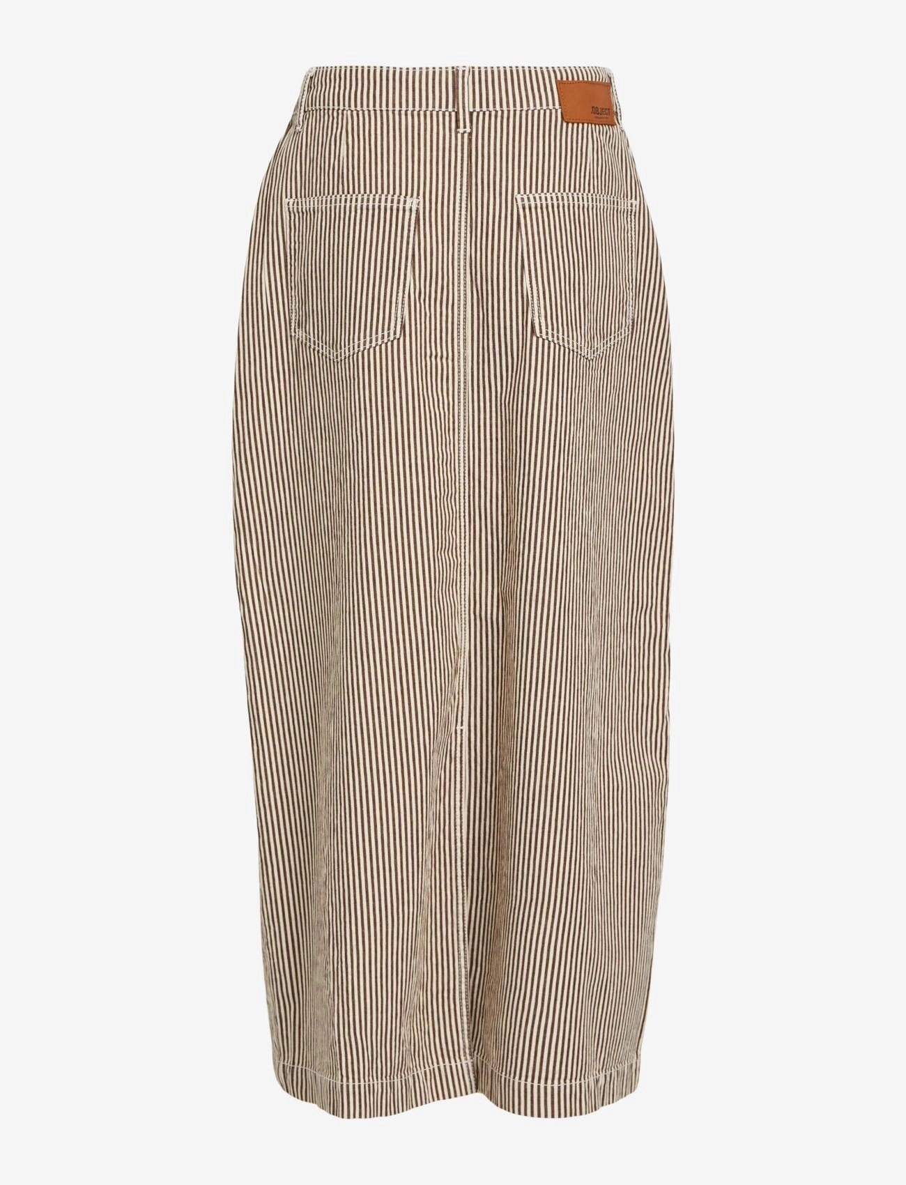 Object - OBJSOLA MW TWILL LONG SKIRT 132 DIV - midi nederdele - sandshell - 2