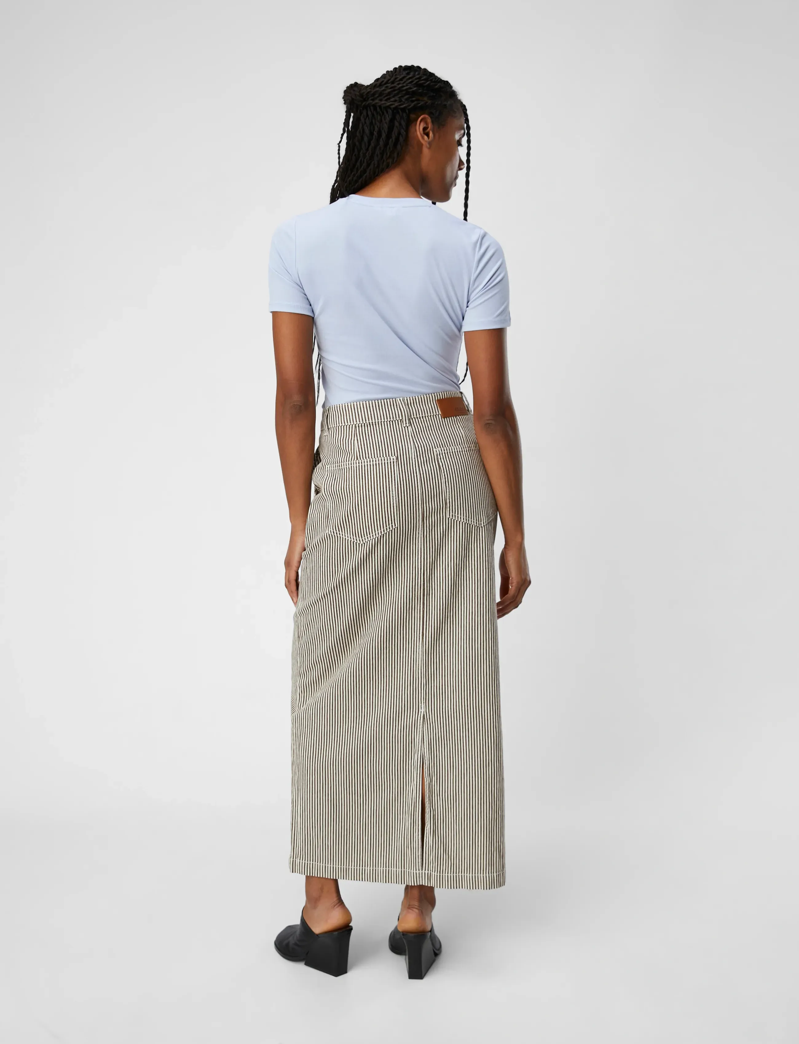 Object - OBJSOLA MW TWILL LONG SKIRT 132 DIV - midi nederdele - sandshell - 3