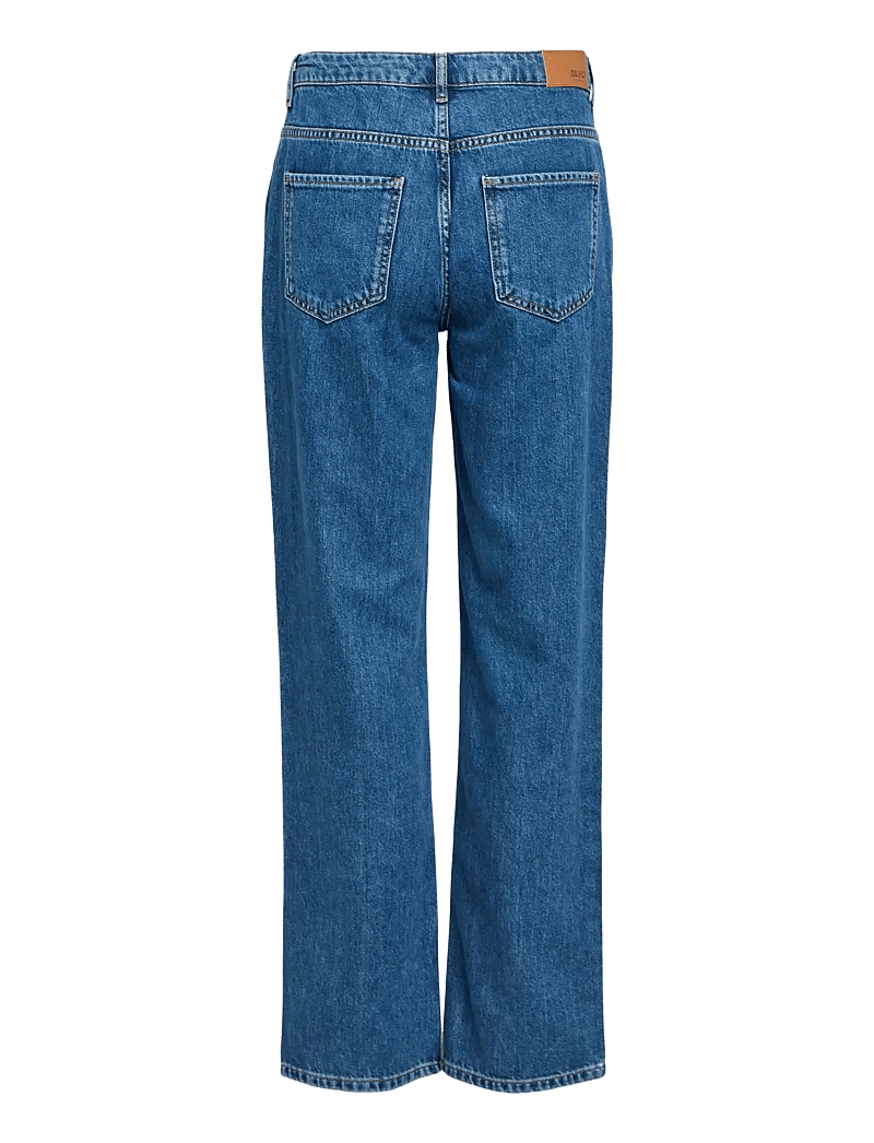 Object - OBJSAVA ELLEN MW STRAIGHT JEANS NOOS - sirge säärega teksad - medium blue denim - 2