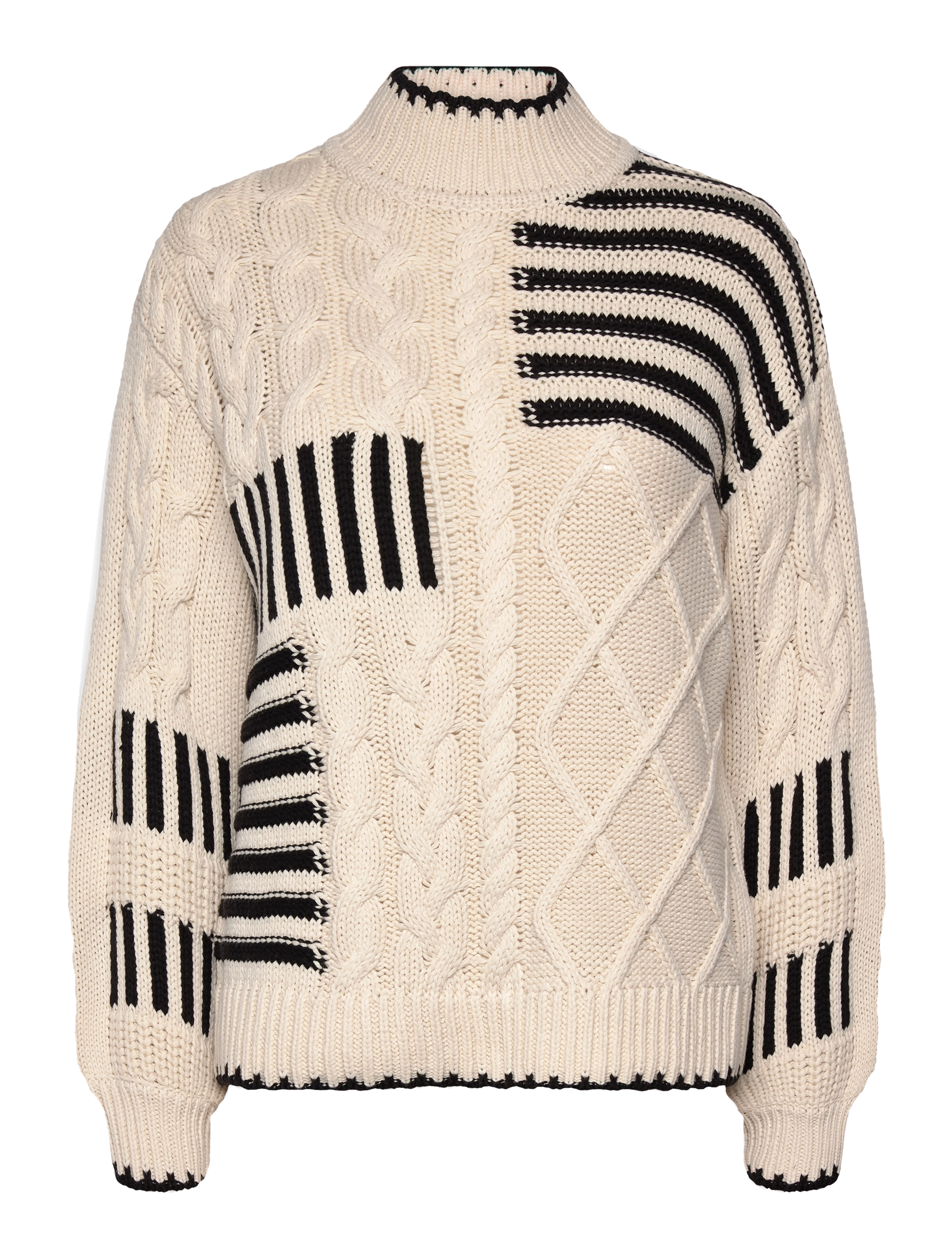 Object OBJRUBY RE L/S KNIT PULLOVER CC1 AW - Pullover - WHITE SAND / cream