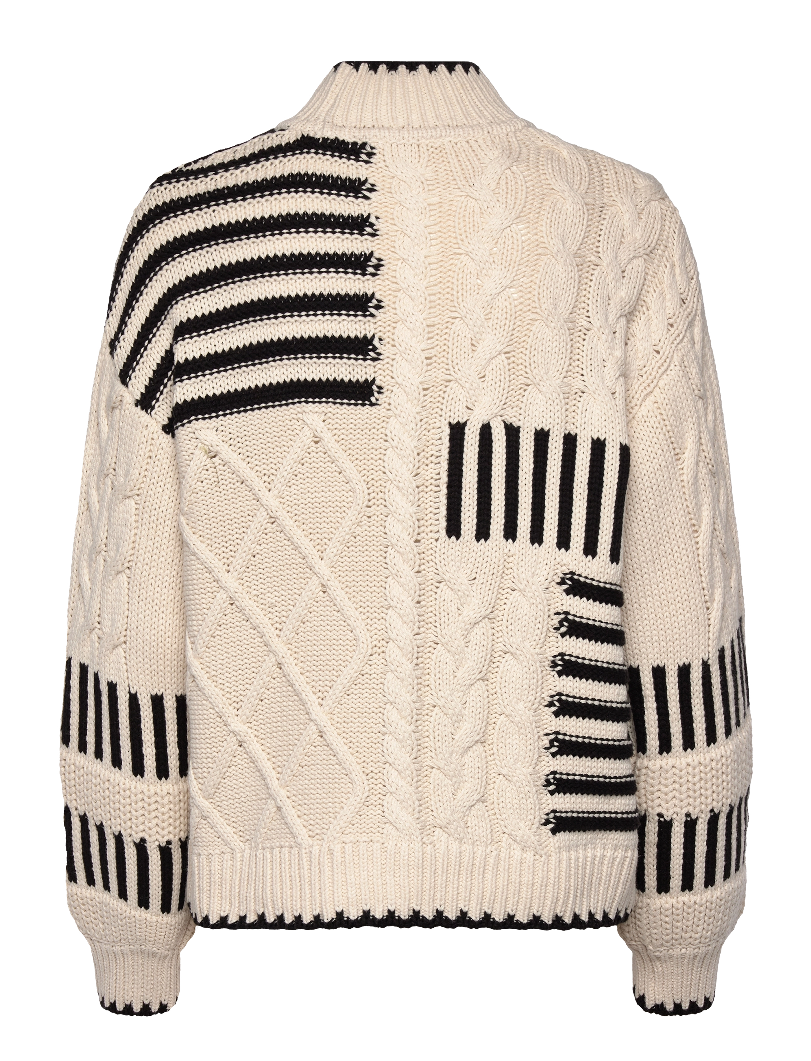 Object - OBJRUBY RE L/S KNIT PULLOVER CC1 AW - sweaters - white sand - 2