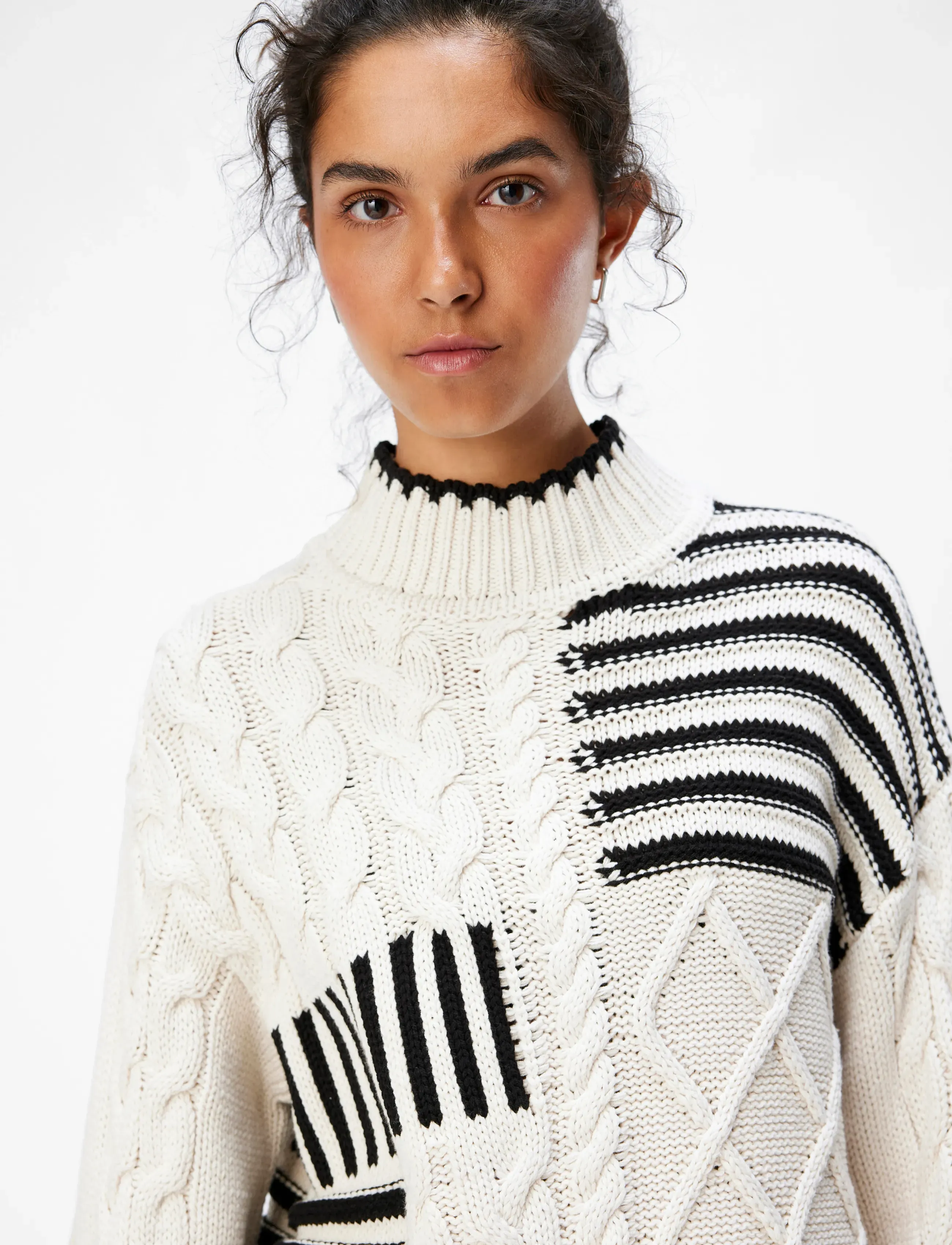 Object - OBJRUBY RE L/S KNIT PULLOVER CC1 AW - sweaters - white sand - 5