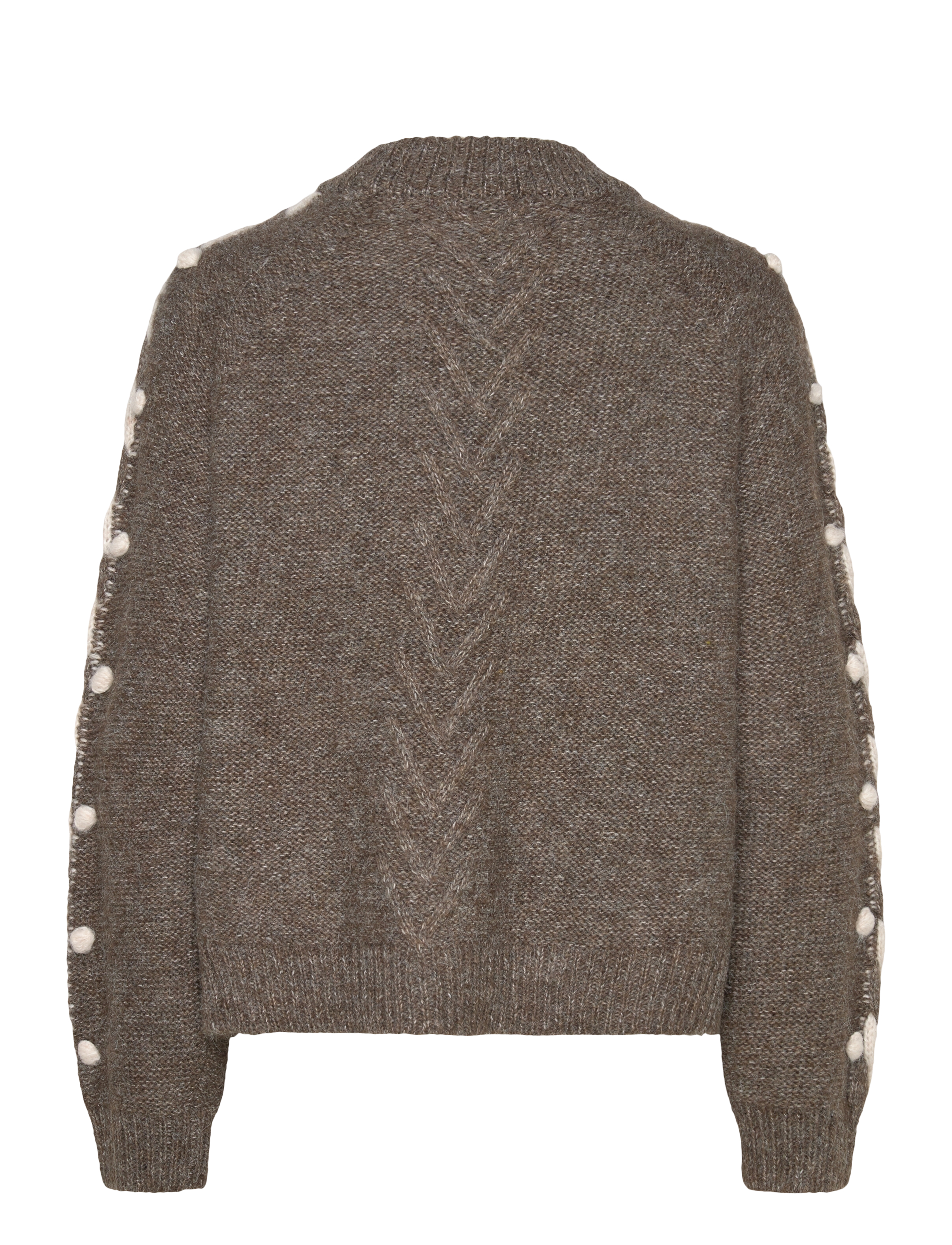 Object - OBJRAVI RE L/S KNIT PULLOVER CC1 AW - pullover - morel - 2