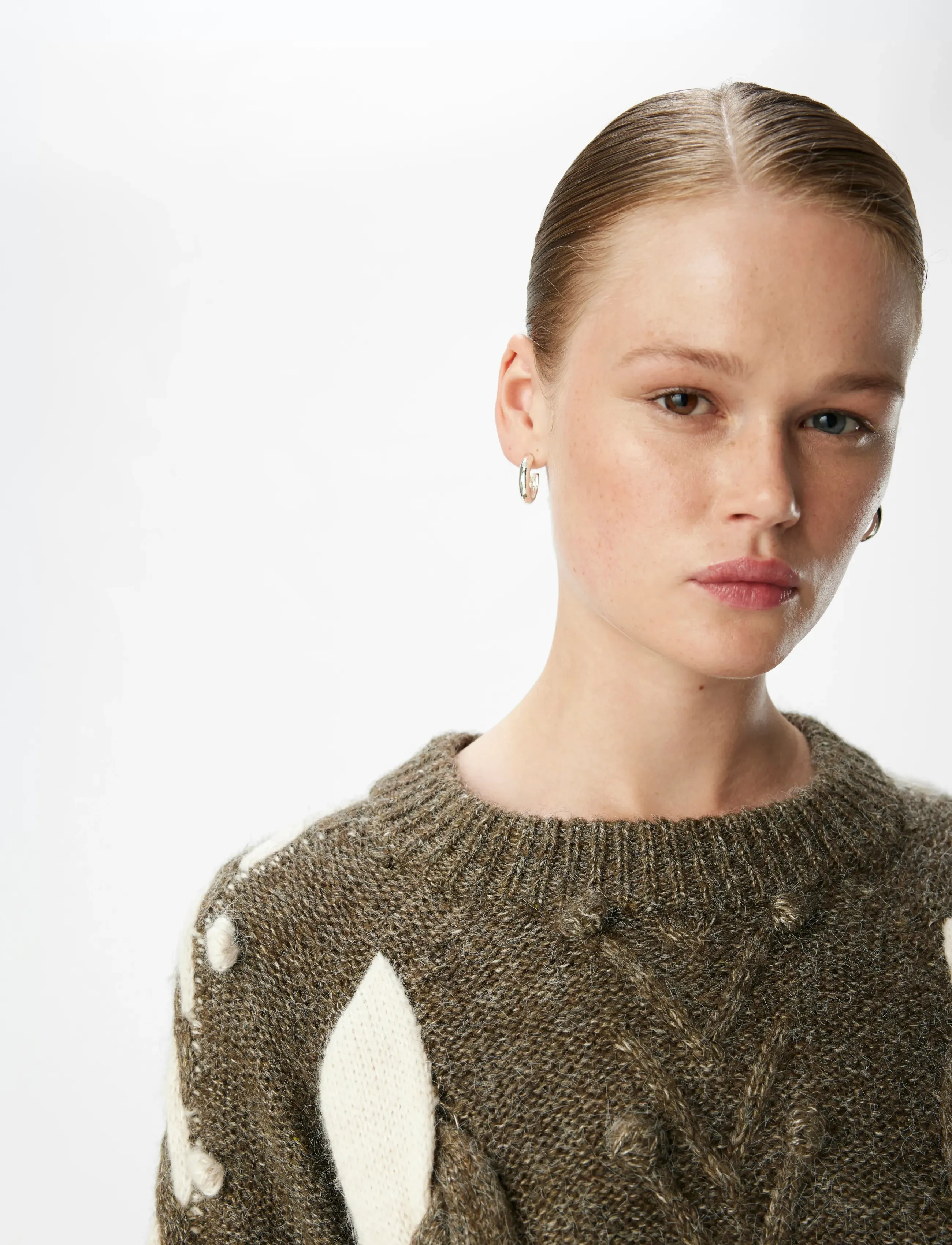 Object - OBJRAVI RE L/S KNIT PULLOVER CC1 AW - pullover - morel - 4