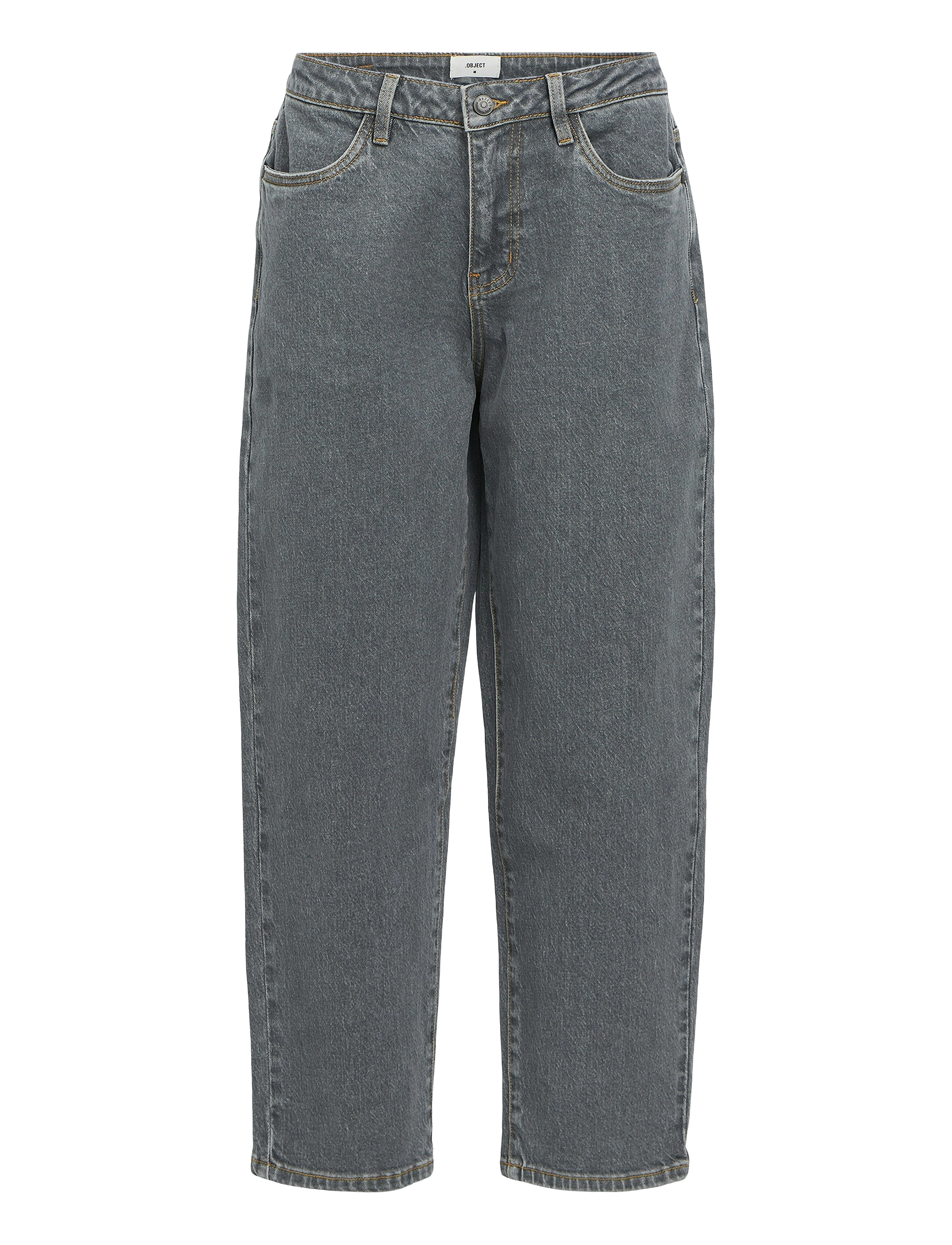 Object OBJMOJI GRAY DNM LW NARROW ANK JEANS 134 - Jeans - GREY DENIM / grey
