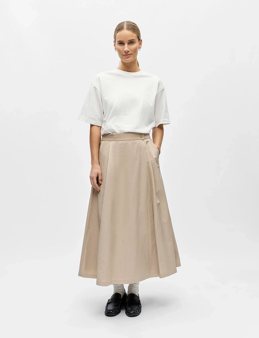 Object - OBJDINA OZ HW SKIRT REP - maksiseelikud - humus - 0