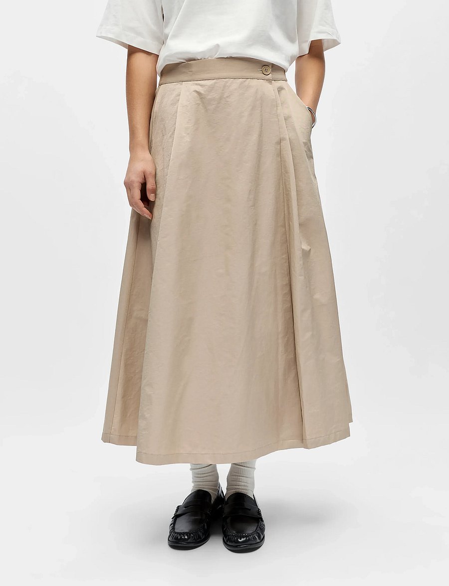 Object - OBJDINA OZ HW SKIRT REP - maksiseelikud - humus - 4