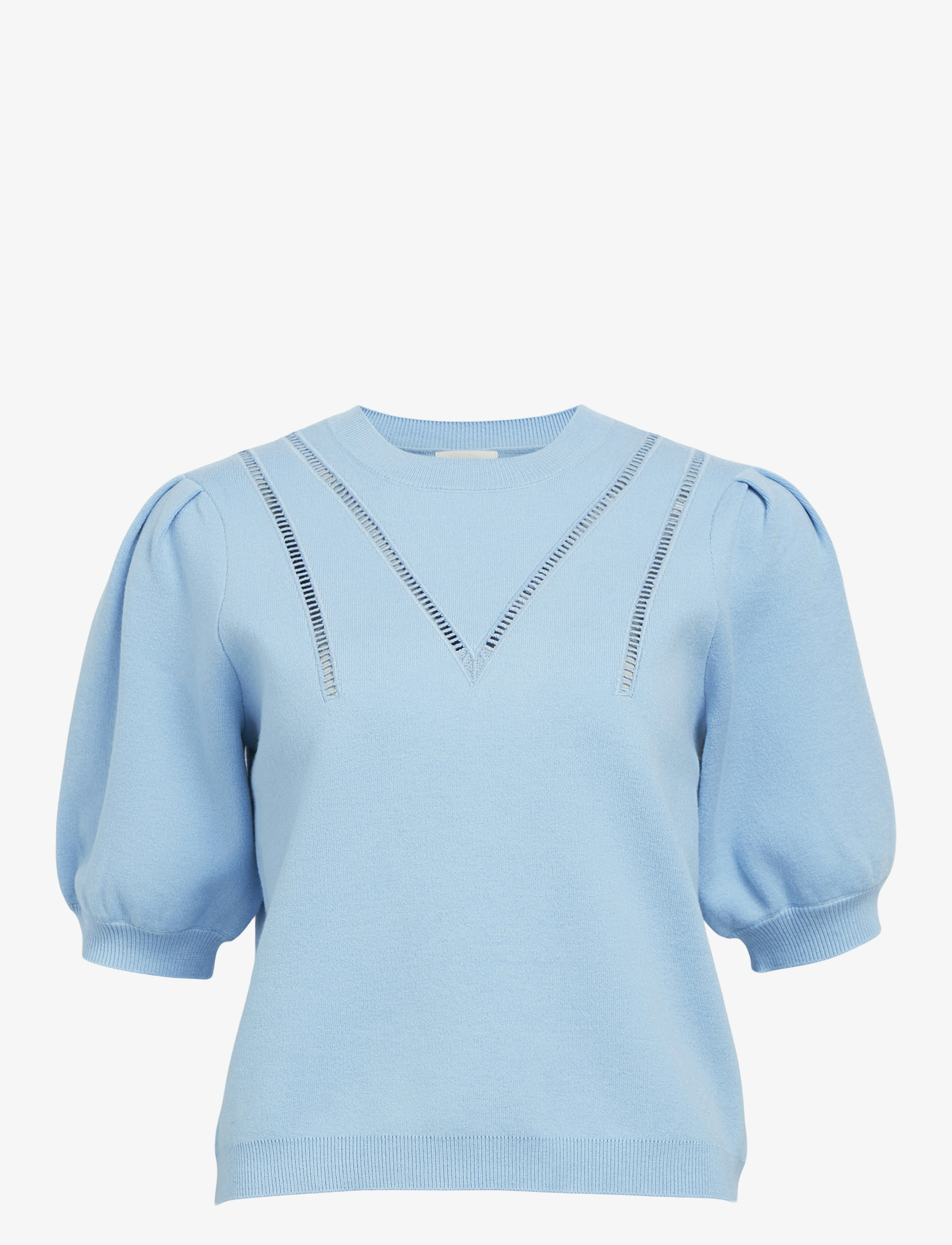 OBJECT Objvari Knit 2/4 Re Knit Pullover 134 Blau - S - Damen