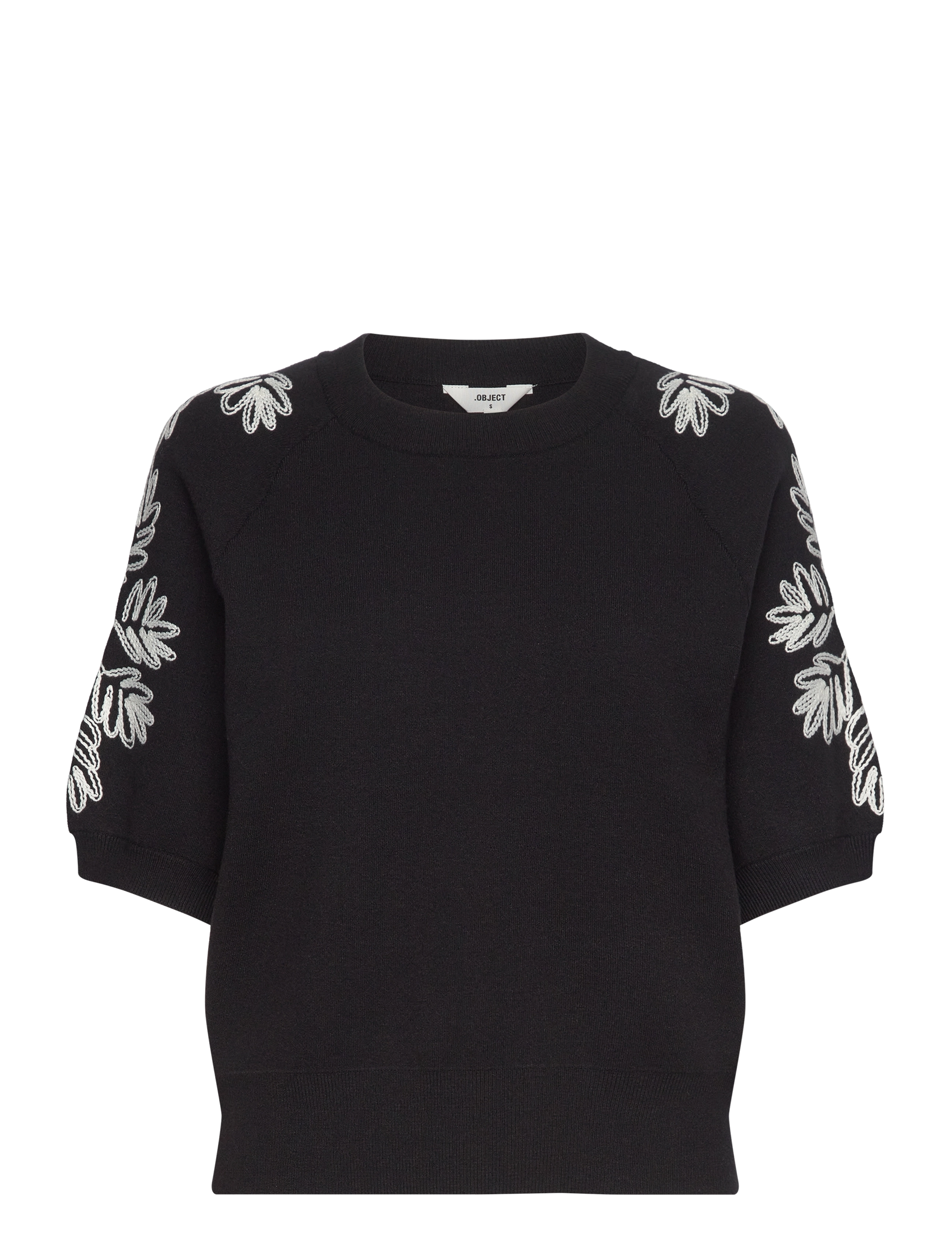 OBJECT Objrashia Knit 2/4 Re Pullover 134 Schwarz - XS - Damen
