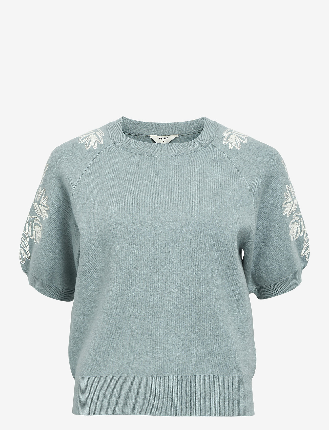 Object - OBJRASHIA KNIT 2/4 RE PULLOVER 134 - herbstliche kleidung - slate - 0