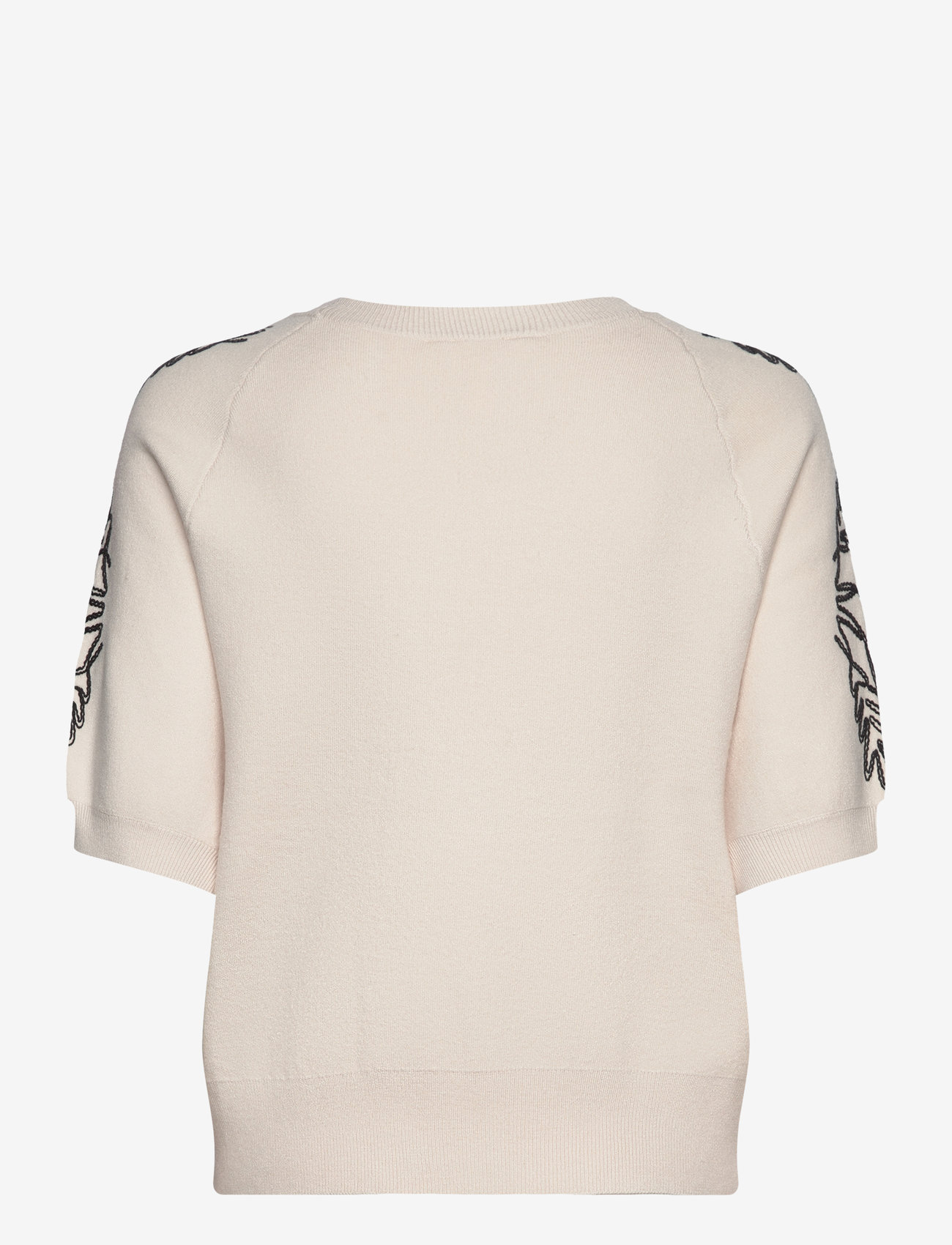 Object - OBJRASHIA KNIT 2/4 RE PULLOVER 134 - syysvaatteet - white sand - 1