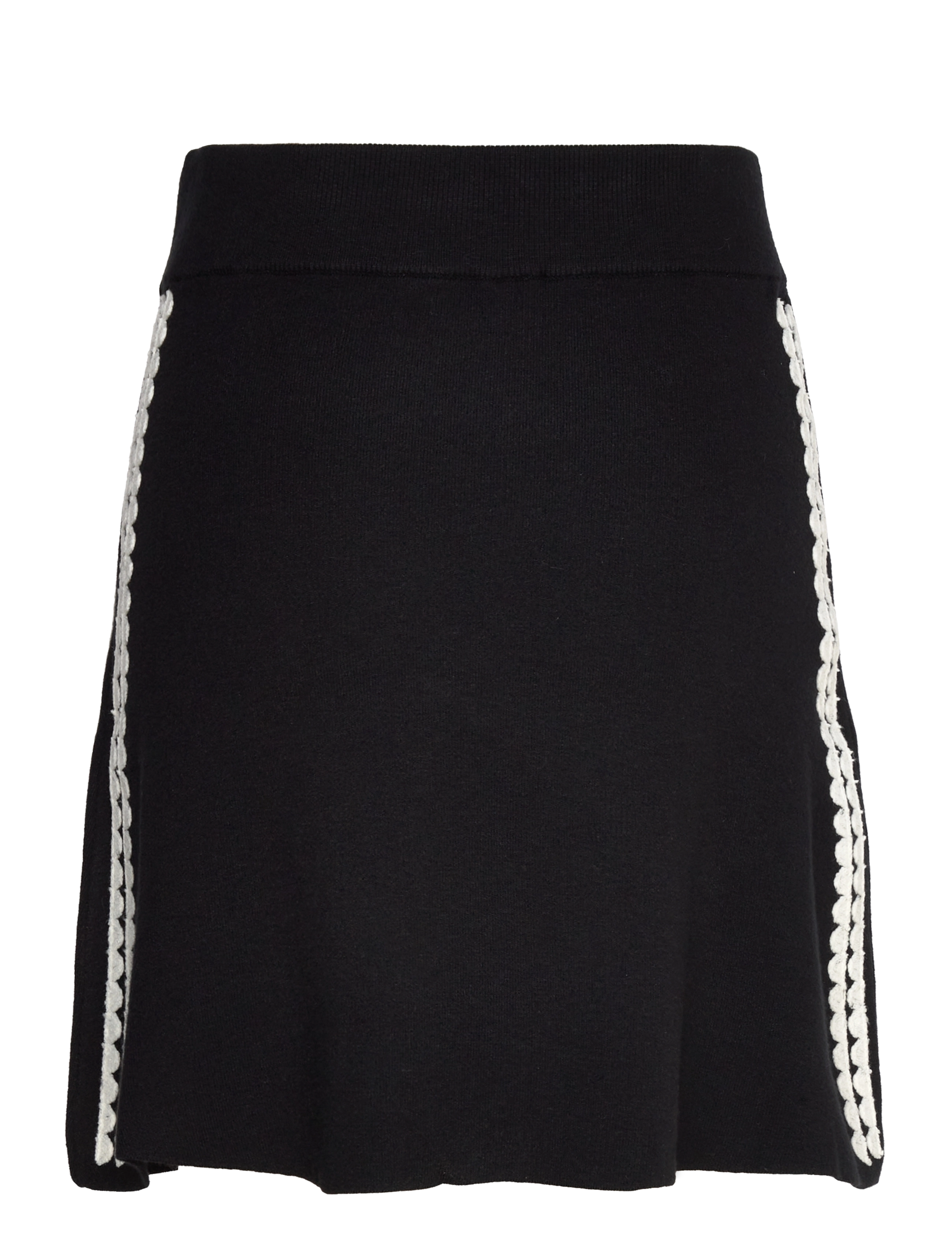 Object - OBJRASHIA KNIT HW RE SHORT SKIRT 134 - strikkede nederdele - black - 2