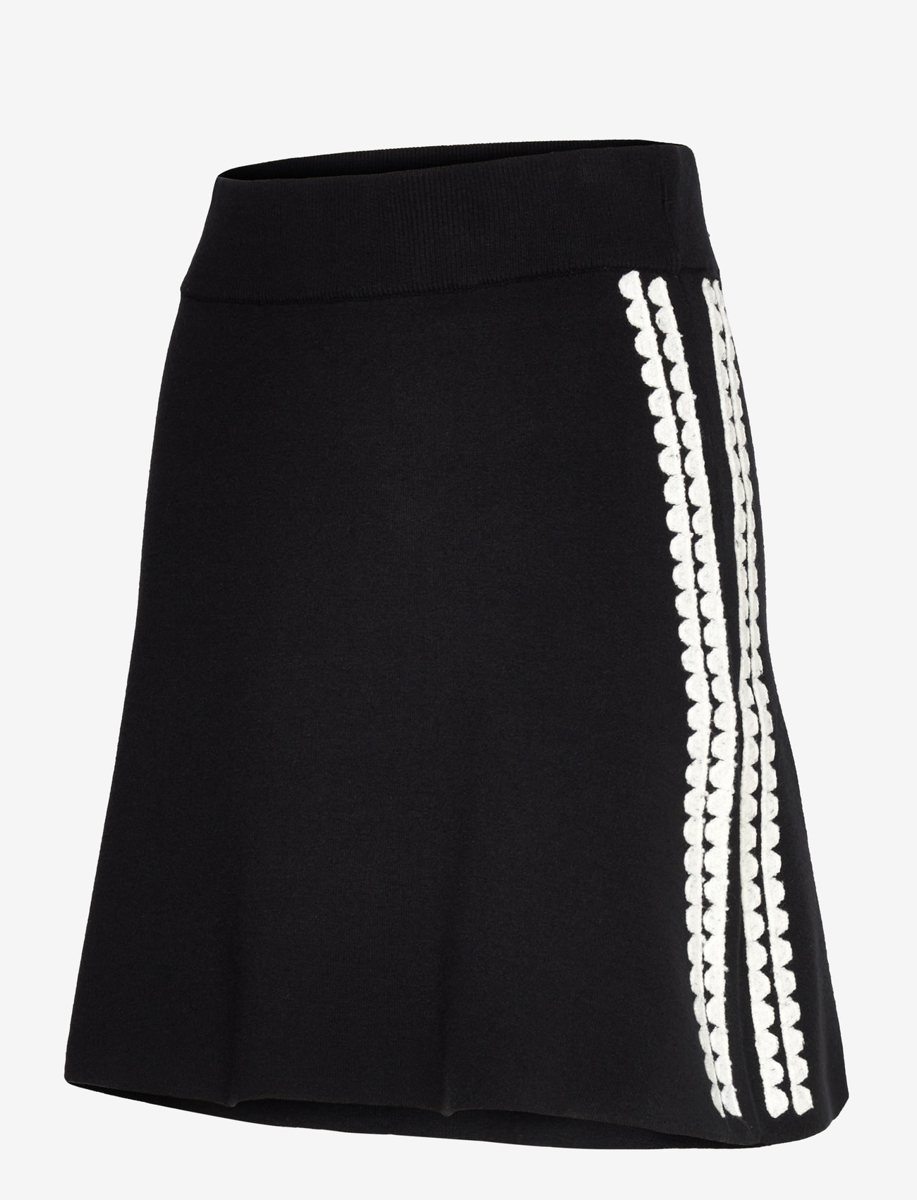 Object - OBJRASHIA KNIT HW RE SHORT SKIRT 134 - strikkede nederdele - black - 2