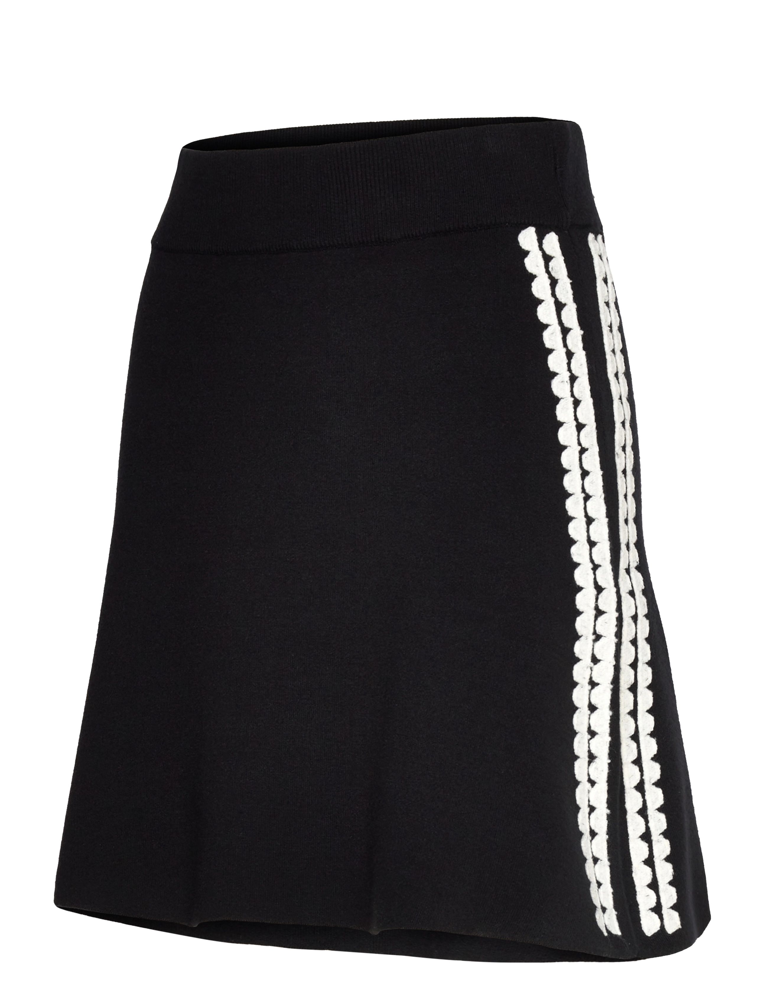 Object - OBJRASHIA KNIT HW RE SHORT SKIRT 134 - strikkede nederdele - black - 3