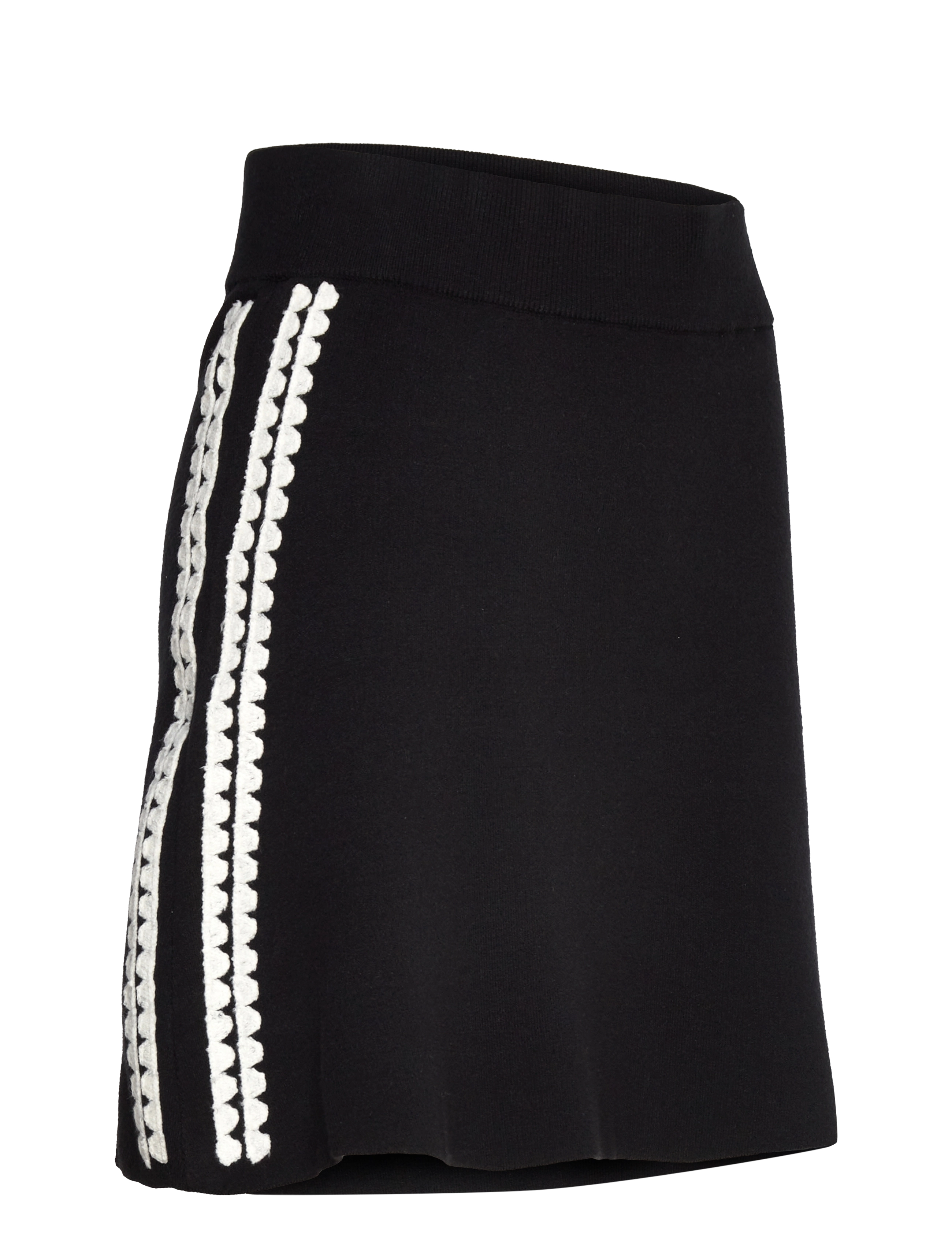 Object - OBJRASHIA KNIT HW RE SHORT SKIRT 134 - strikkede nederdele - black - 4