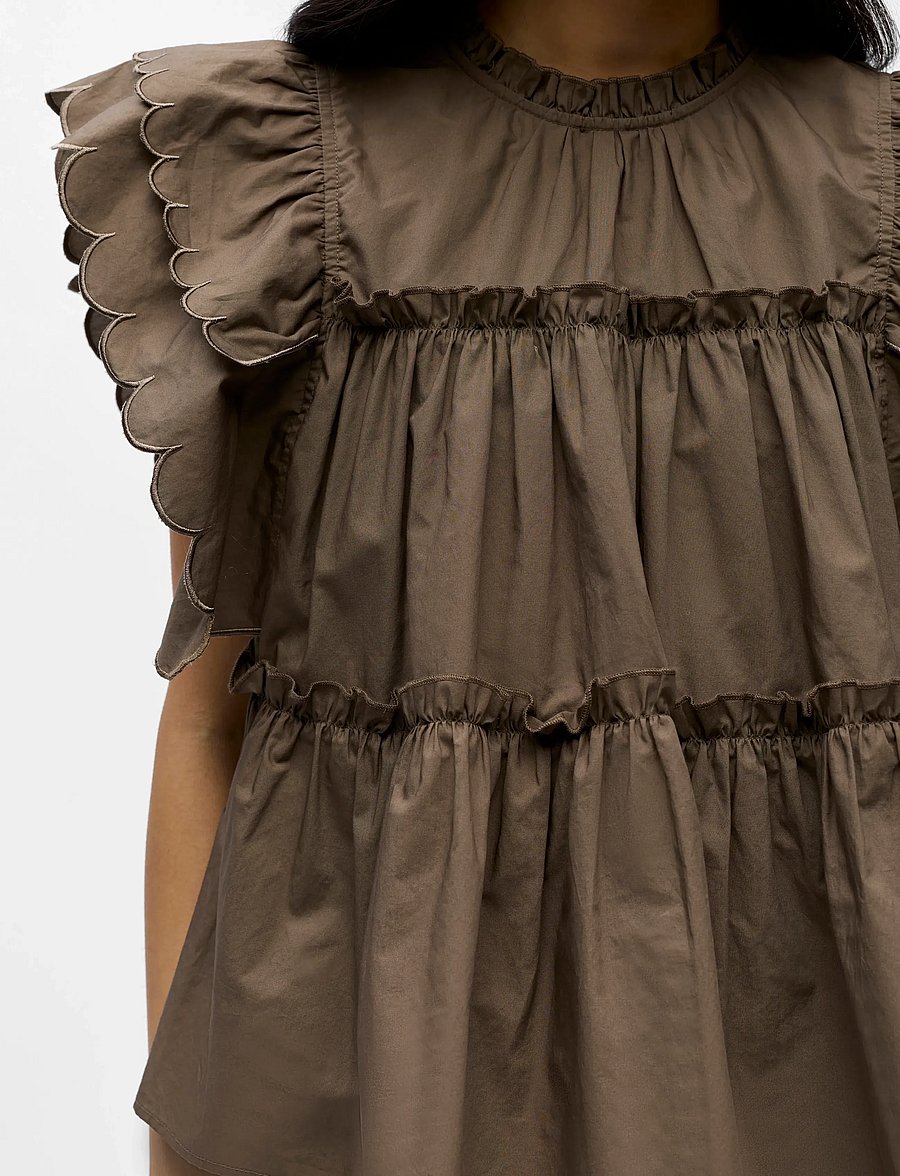 Object - OBJHOPE S/L TOP REP - Ärmellose blusen - morel - 3