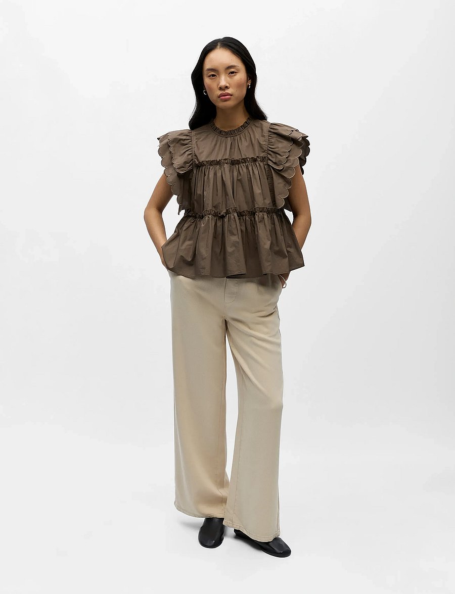 Object - OBJHOPE S/L TOP REP - Ärmellose blusen - morel - 4