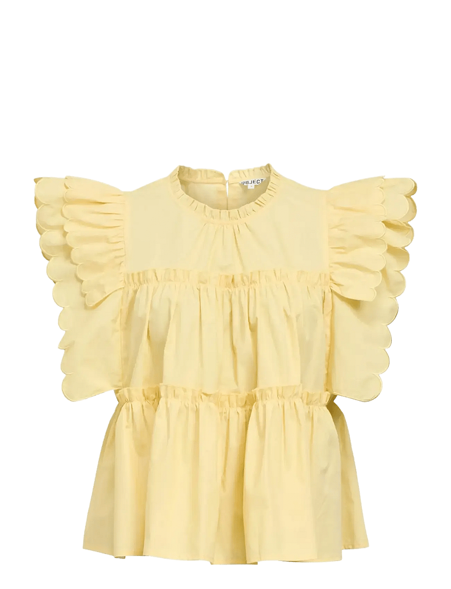Object - OBJHOPE S/L TOP REP - varrukateta pluusid - sunlight - 1