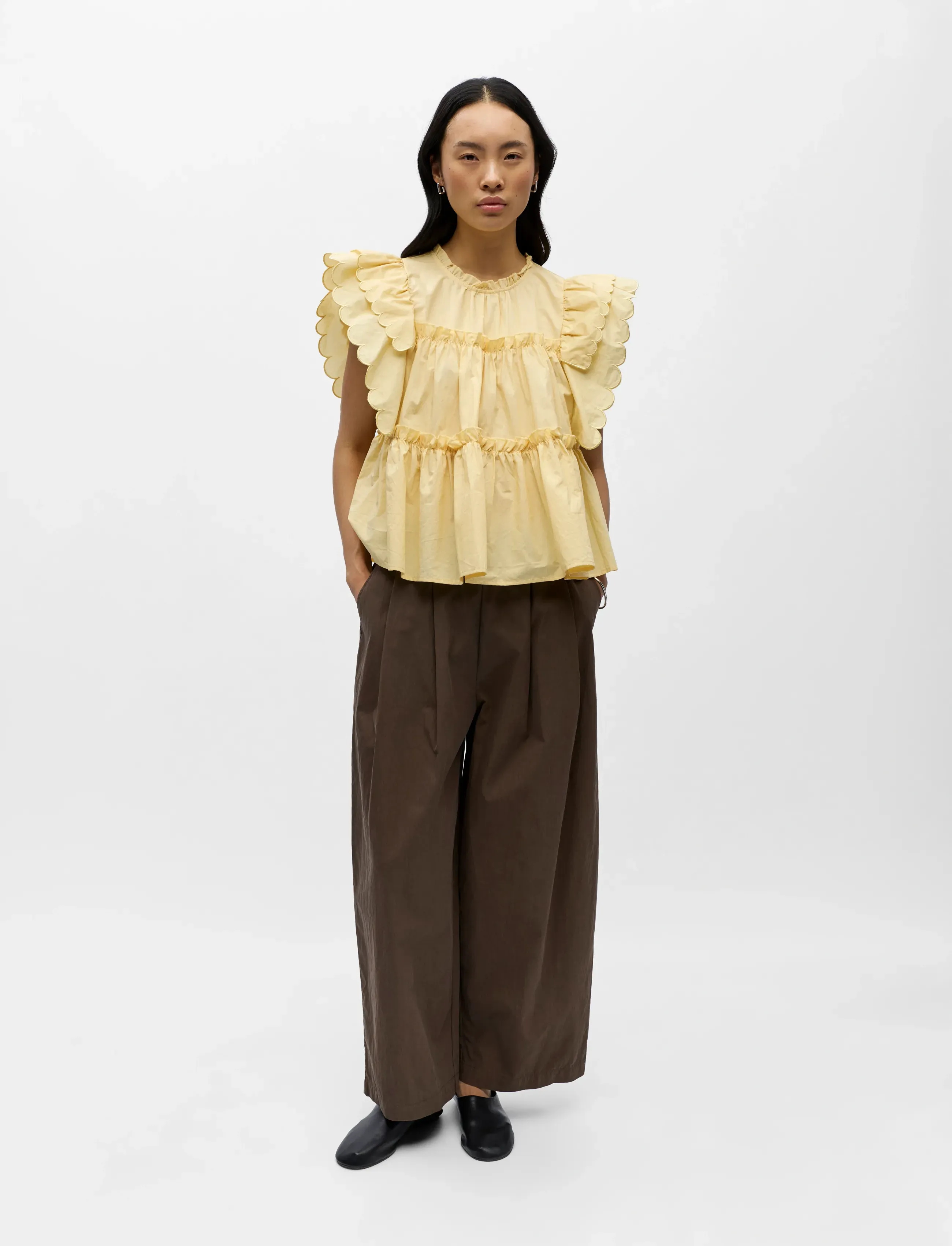 Object Objhope S/L Top Rep, 40, Yellow, Bluser > Kortærmede, Dame