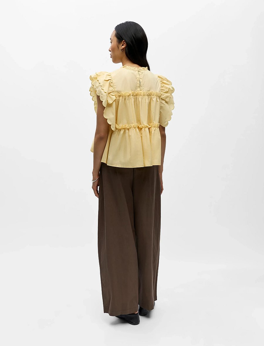 Object - OBJHOPE S/L TOP REP - varrukateta pluusid - sunlight - 2