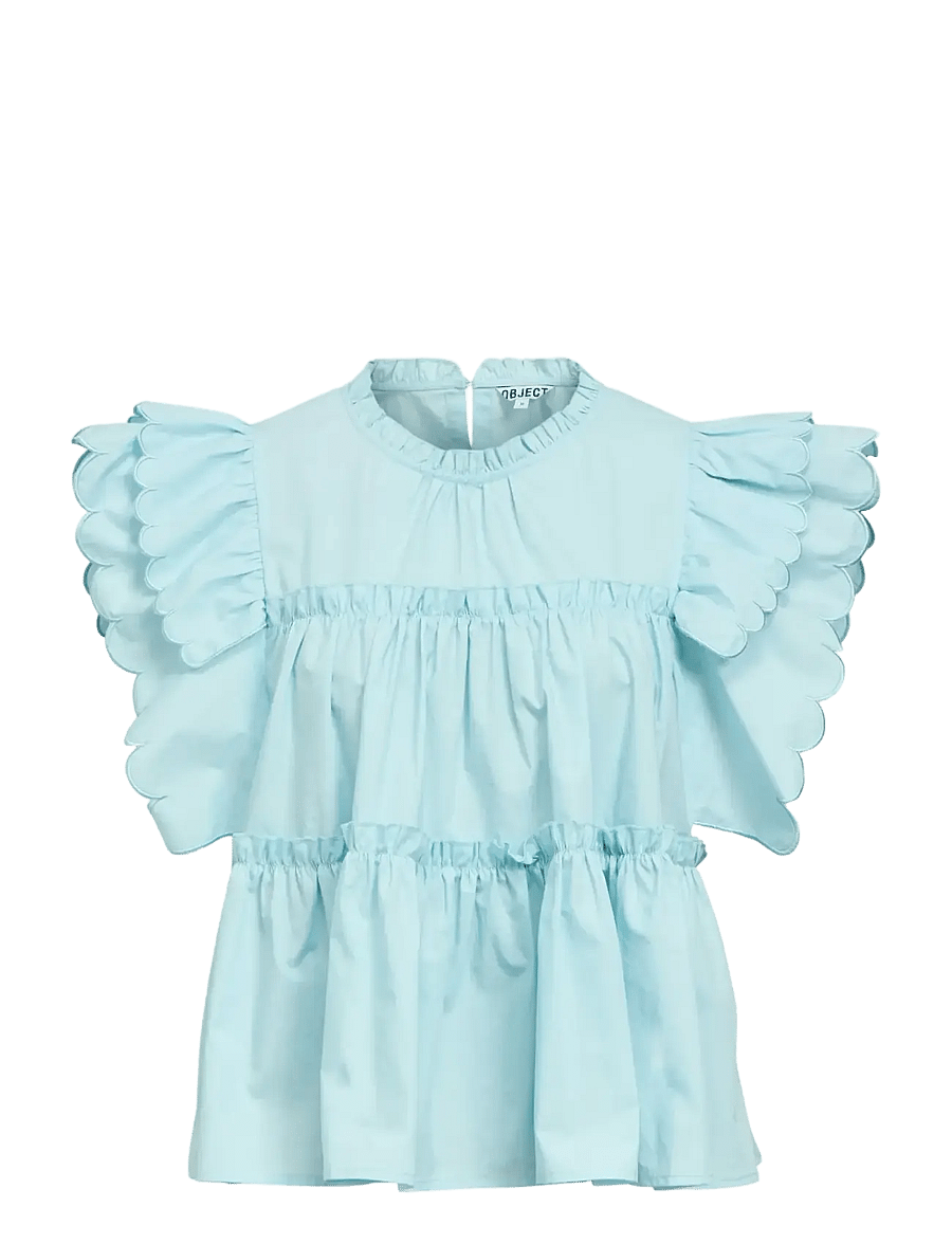 Object - OBJHOPE S/L TOP REP - varrukateta pluusid - winter sky - 1