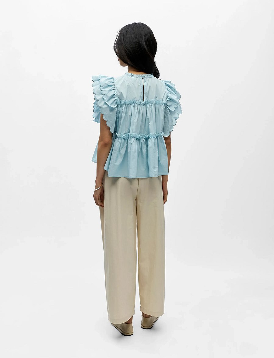 Object - OBJHOPE S/L TOP REP - varrukateta pluusid - winter sky - 2
