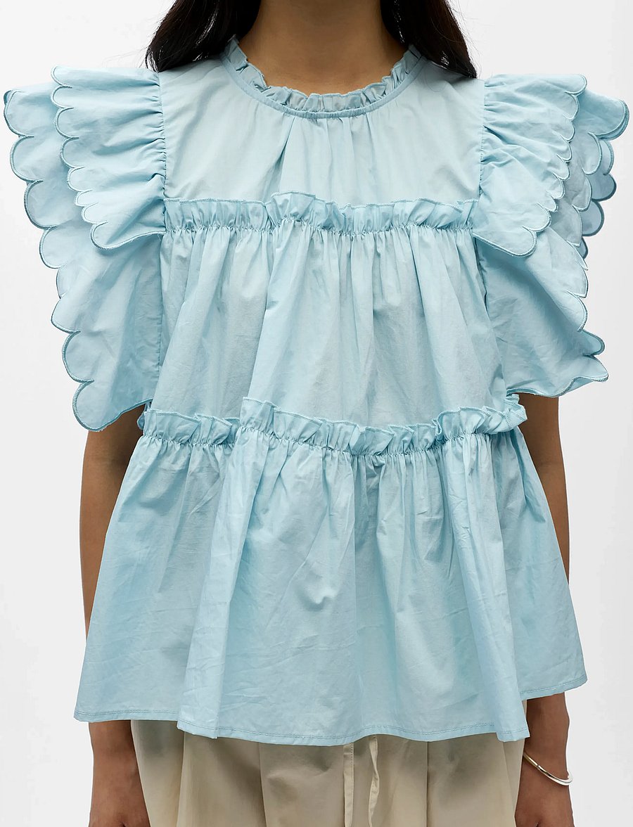 Object - OBJHOPE S/L TOP REP - varrukateta pluusid - winter sky - 3