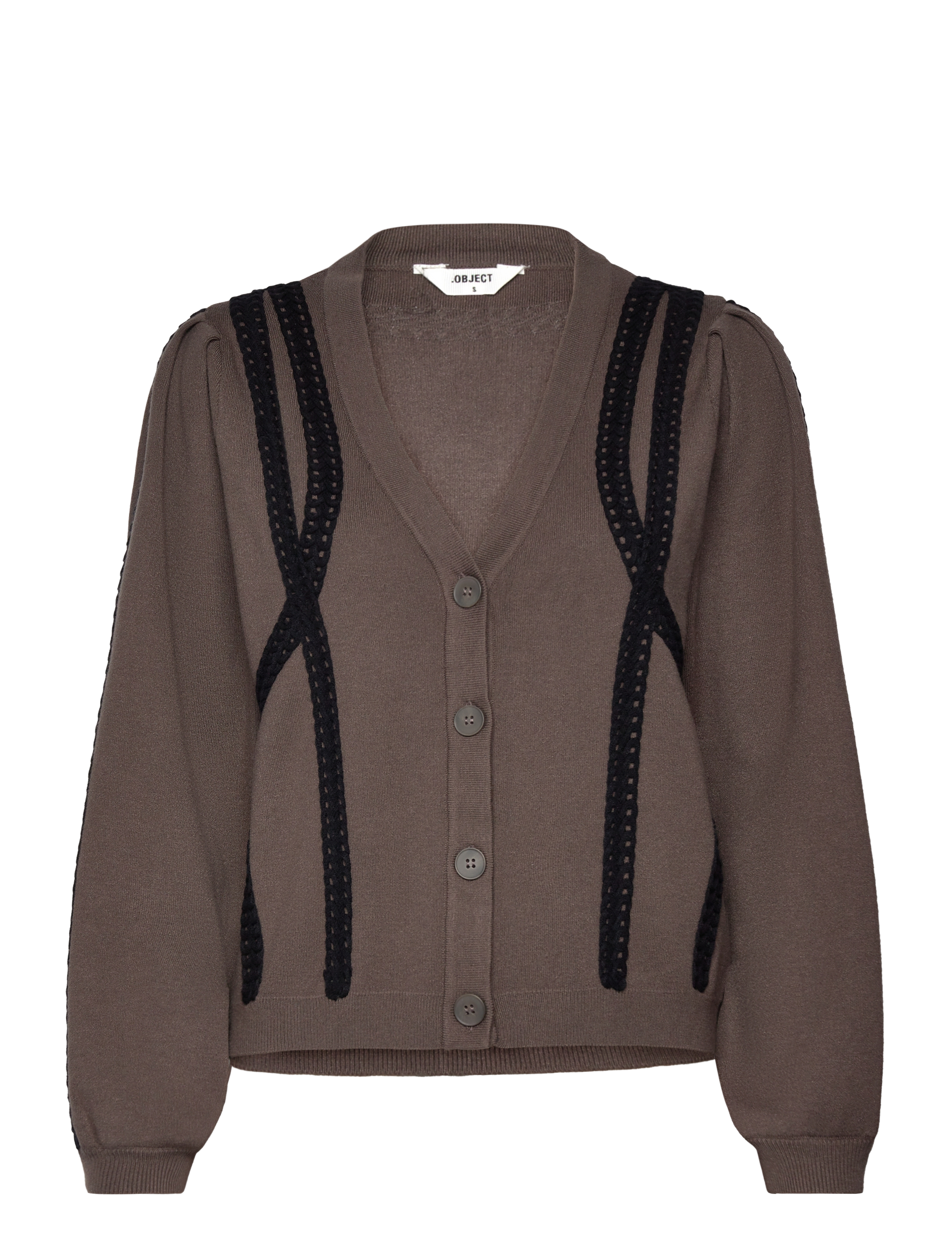 OBJECT Objulla Knit L/S Re Cardigan 134 Braun - S - Damen