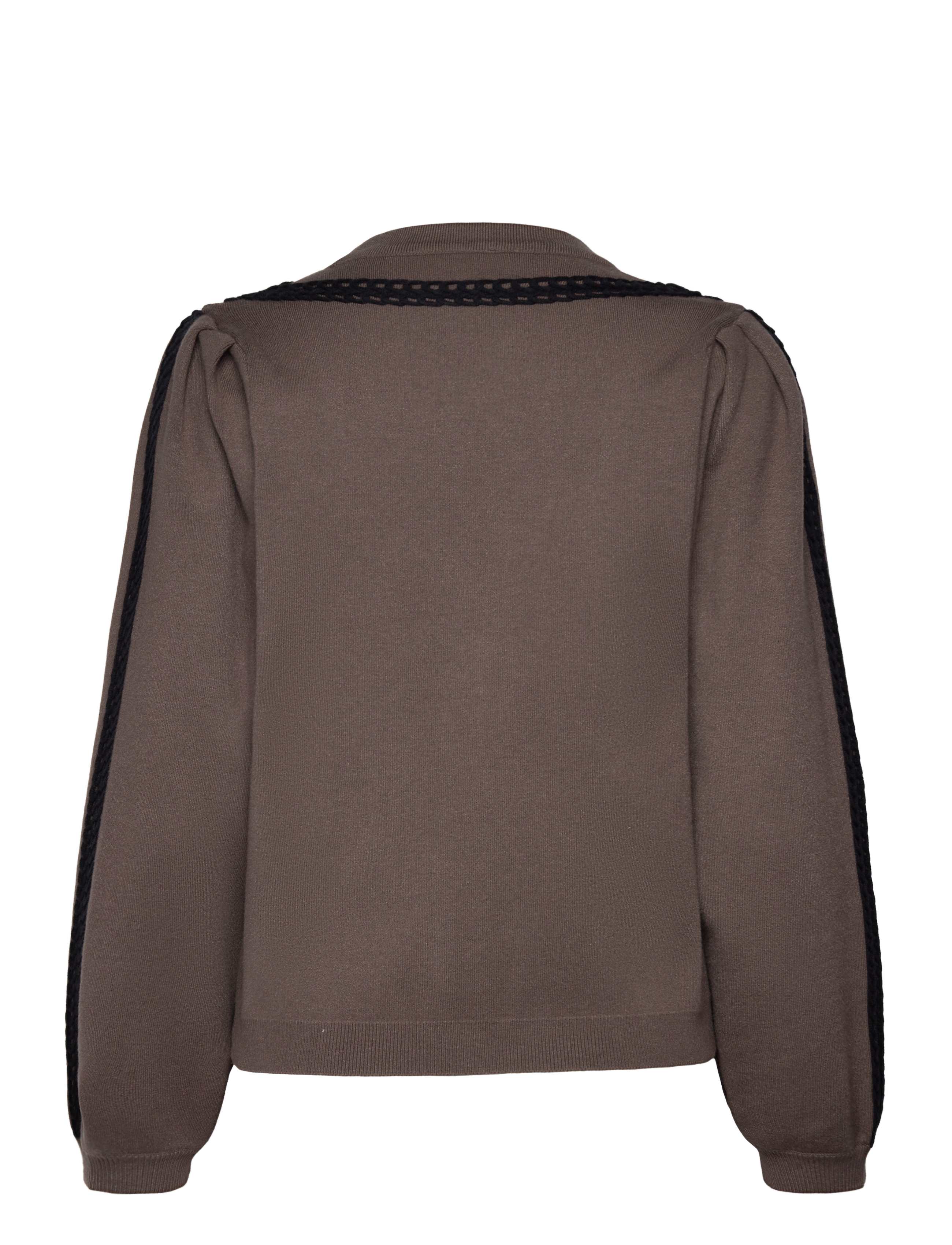 Object - OBJULLA KNIT L/S RE CARDIGAN 134 - cardigans - morel - 2