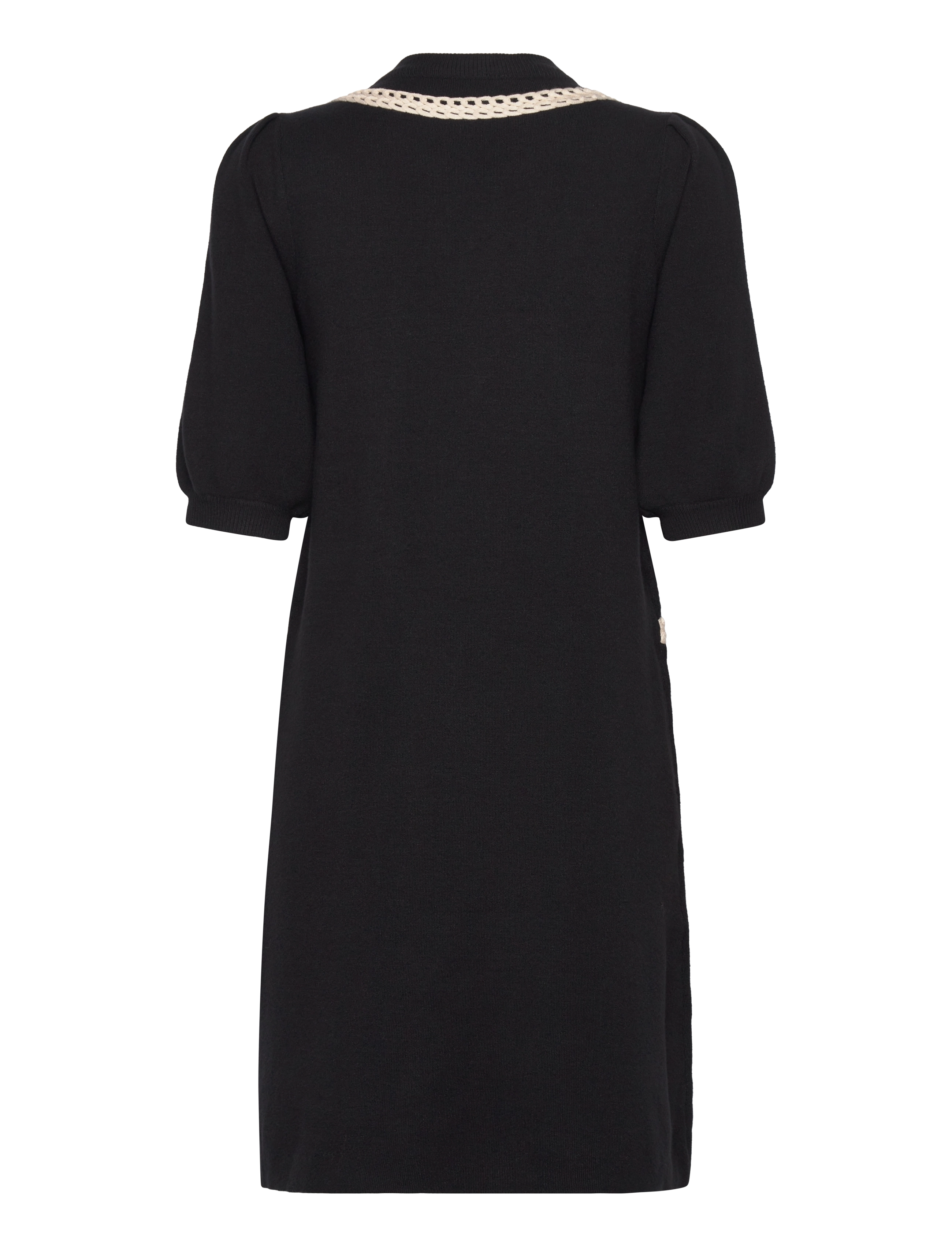 Object - OBJULLA KNIT 2/4 LO DRESS 134 - strickkleider - black - 2