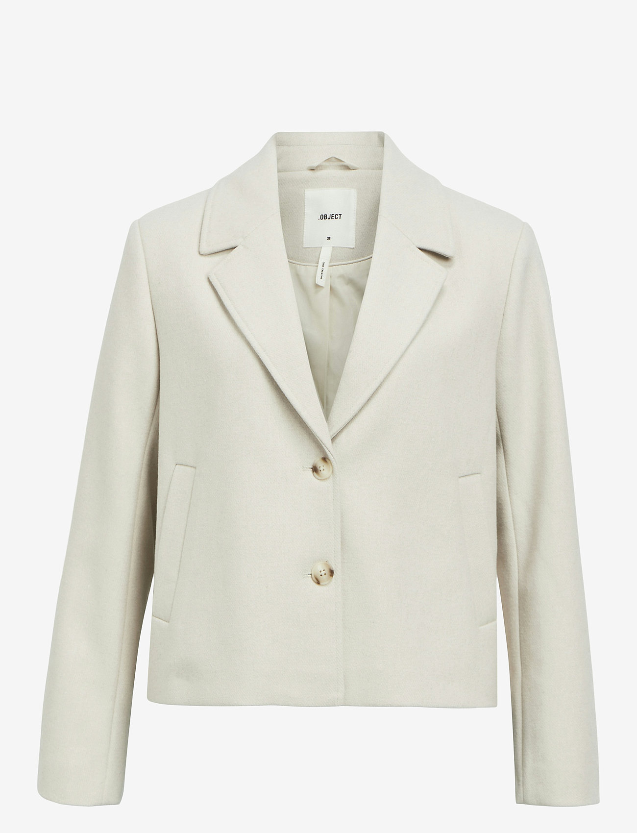 Object - OBJPETRA LO JACKET 134 - frühlingsjacken - white sand - 0