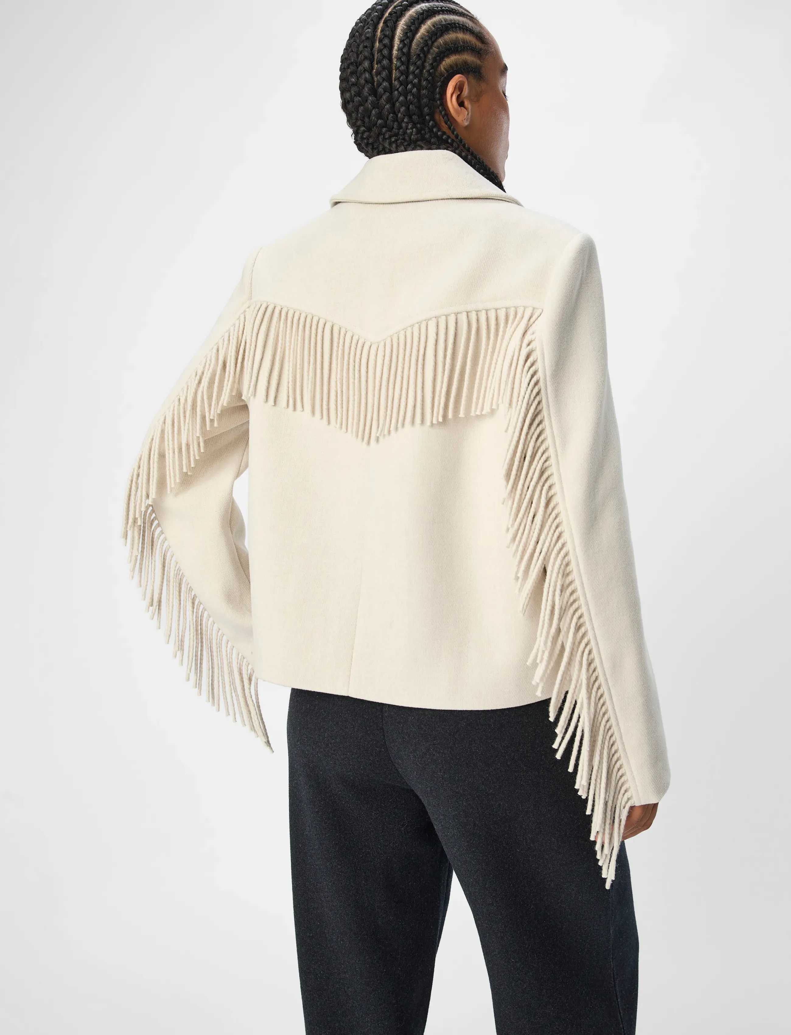 Object - OBJPETRA LO JACKET 134 - wolljacken - white sand - 5