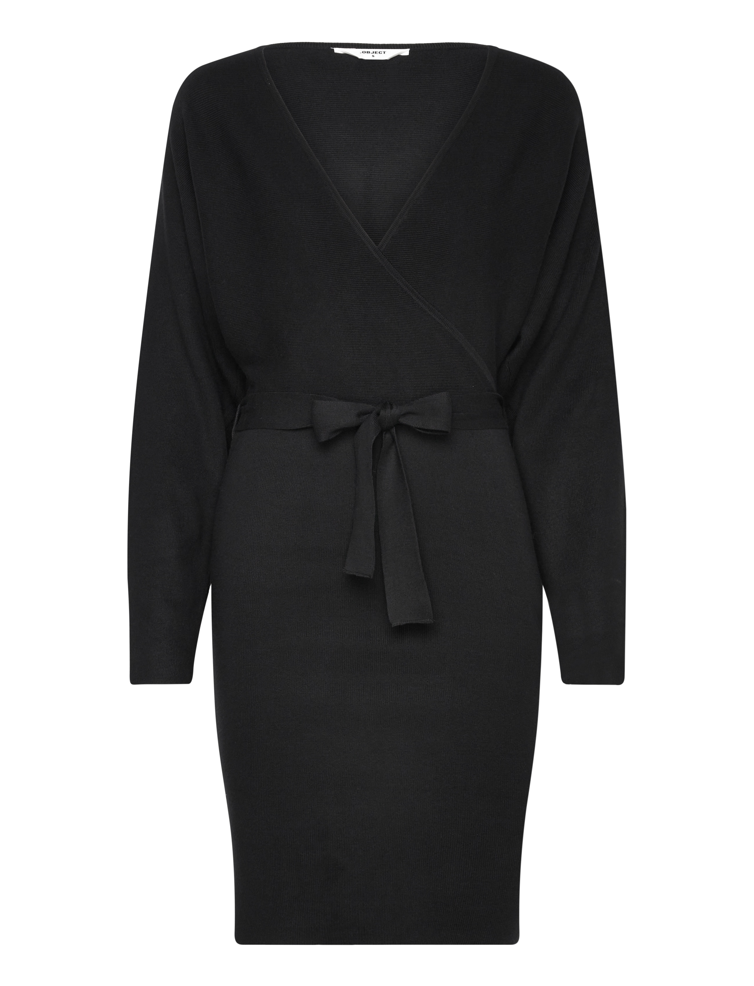 Object OBJRADJA KNIT L/S RE DRESS 134 - Kleidung - BLACK / black