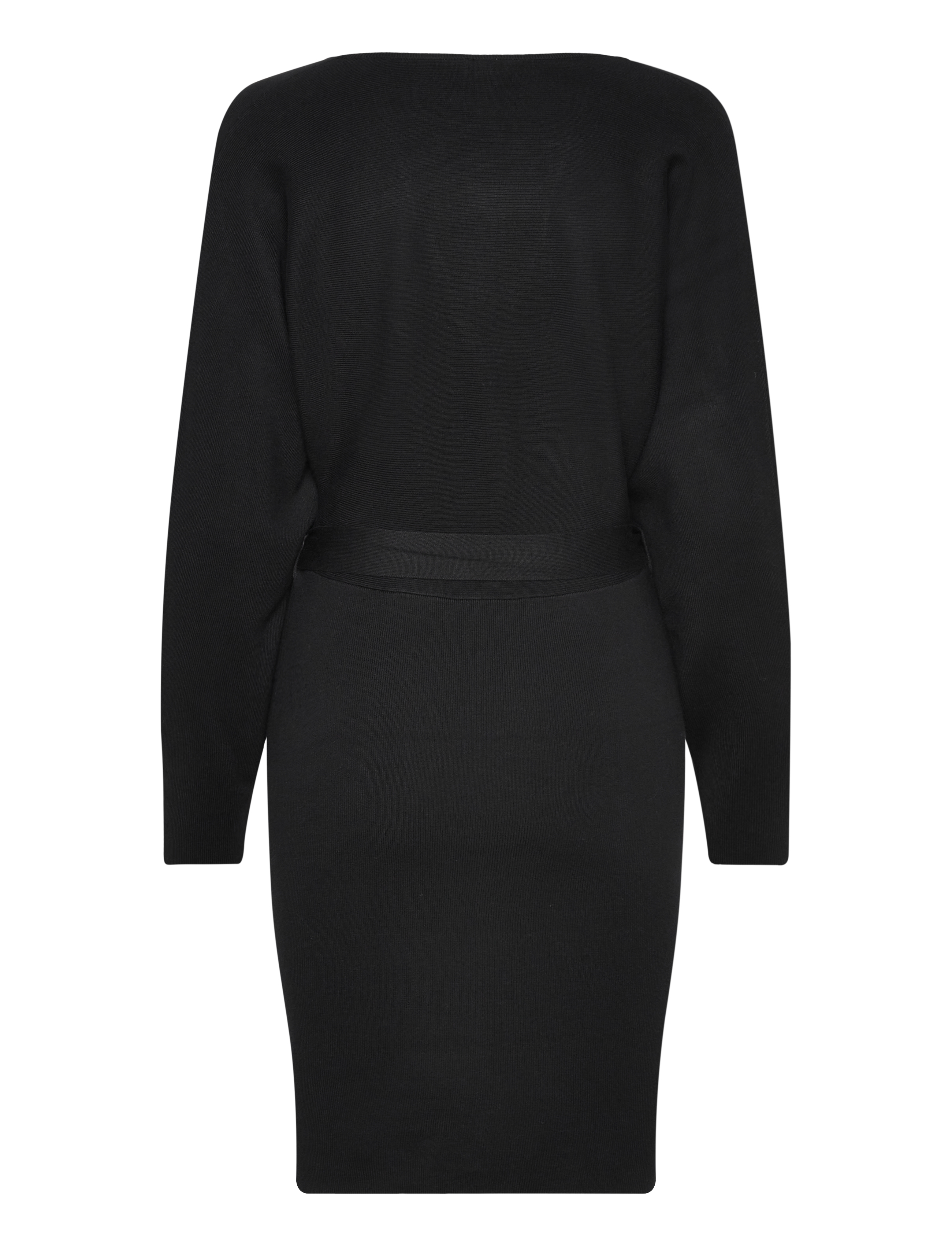 Object - OBJRADJA KNIT L/S RE DRESS 134 - midikleider - black - 1