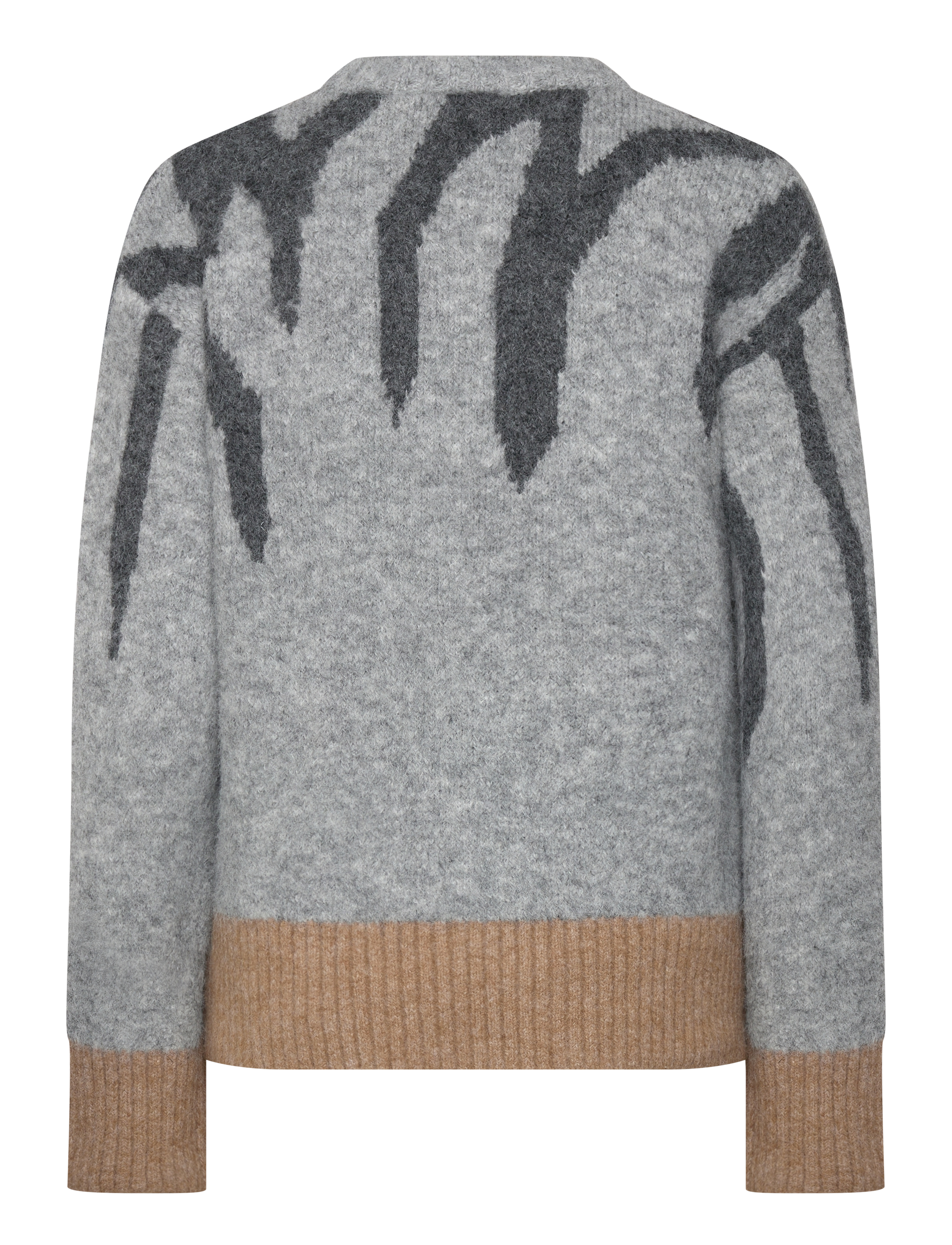 Object - OBJRABU KNIT L/S RE PULLOVER 134 - pullover - light grey melange - 2