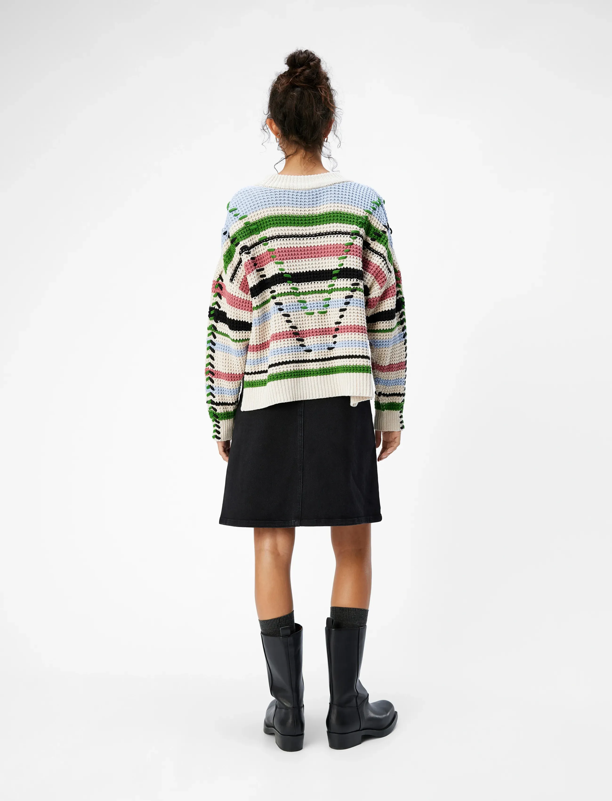Object - OBJTUJA KNIT L/S OZ PULLOVER 134 - pullover - white sand - 3