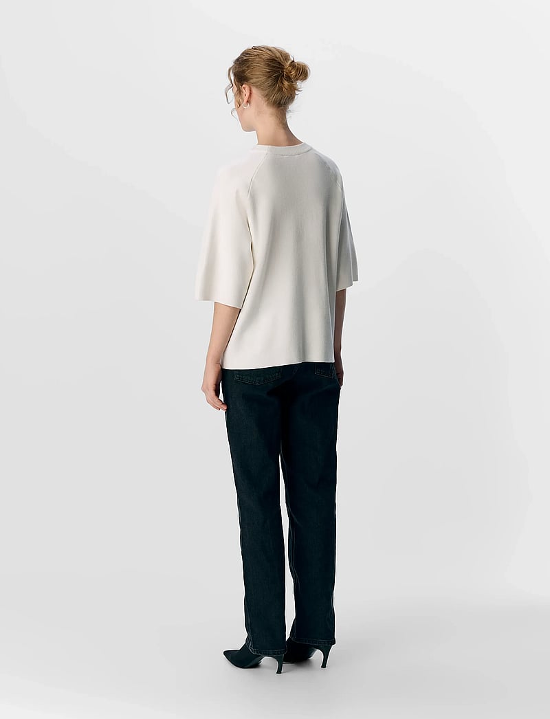 Object - OBJREYNARD 2/4 KNIT PULLOVER NOOS - striktrøjer - cloud dancer - 2