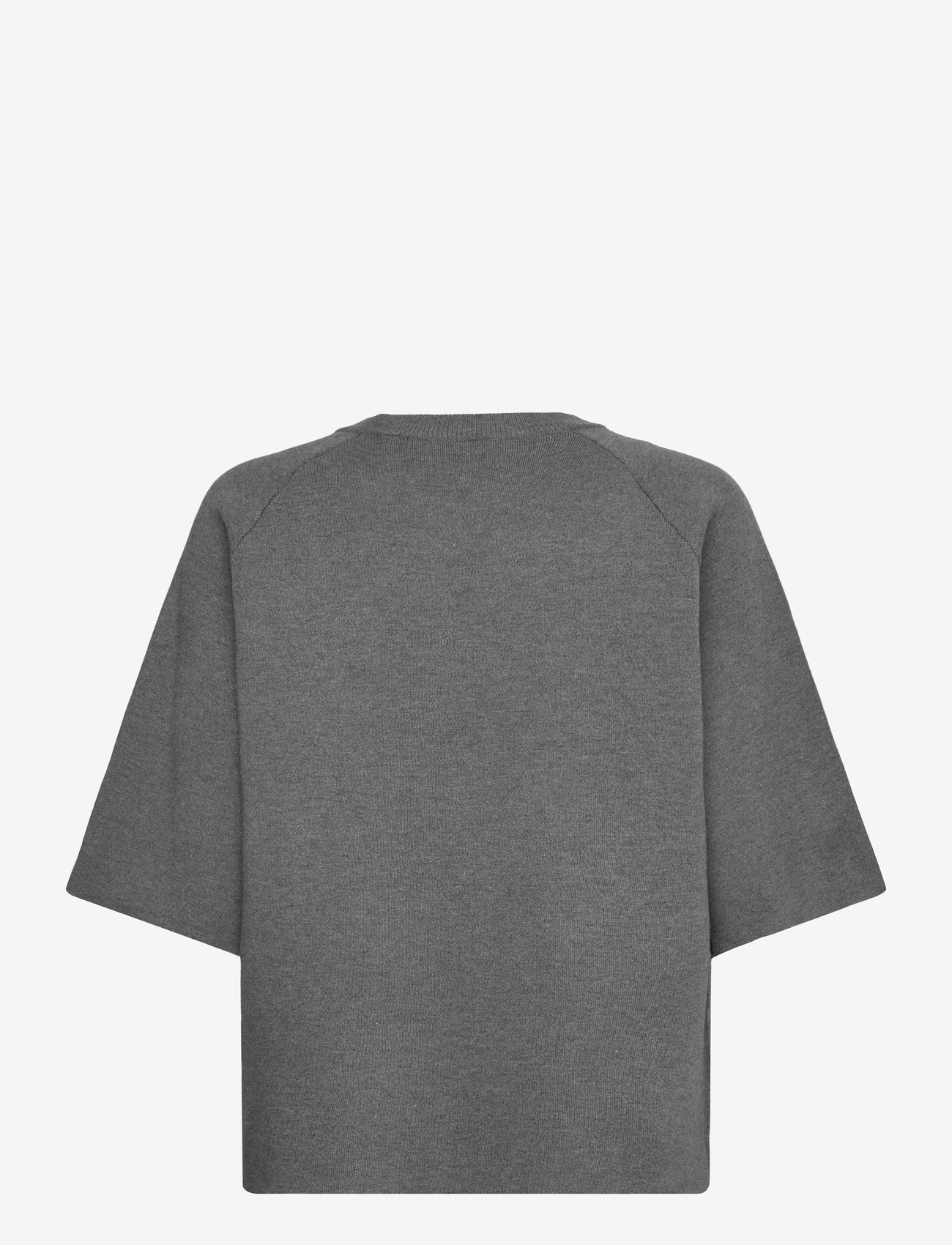 Object - OBJREYNARD 2/4 KNIT PULLOVER NOOS - laveste priser - medium grey melange - 1