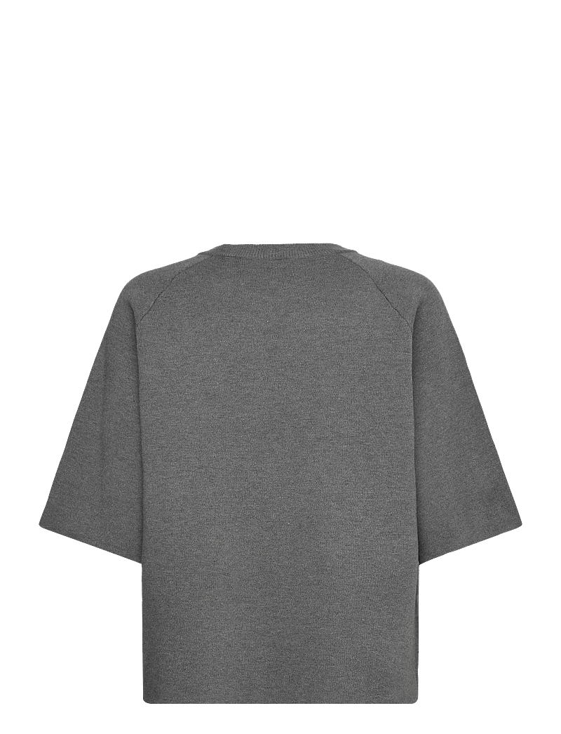 Object - OBJREYNARD 2/4 KNIT PULLOVER NOOS - striktrøjer - medium grey melange - 1