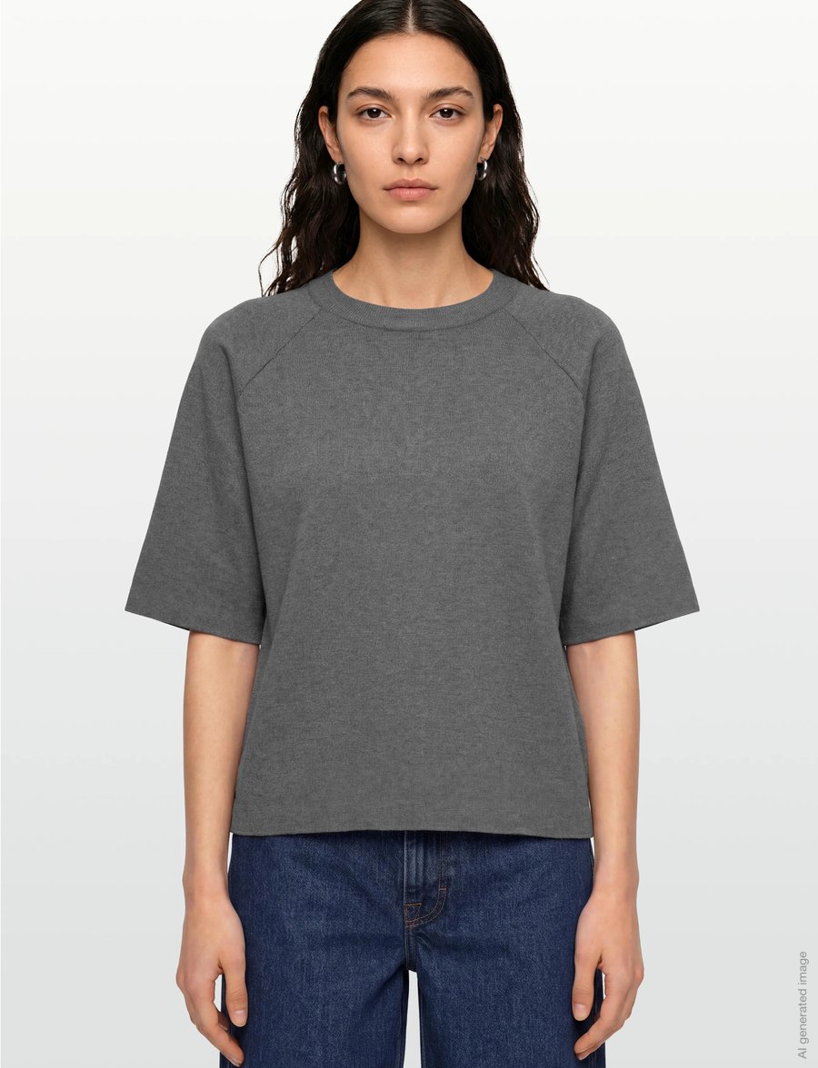 Object - OBJREYNARD 2/4 KNIT PULLOVER NOOS - pullover - medium grey melange - 3